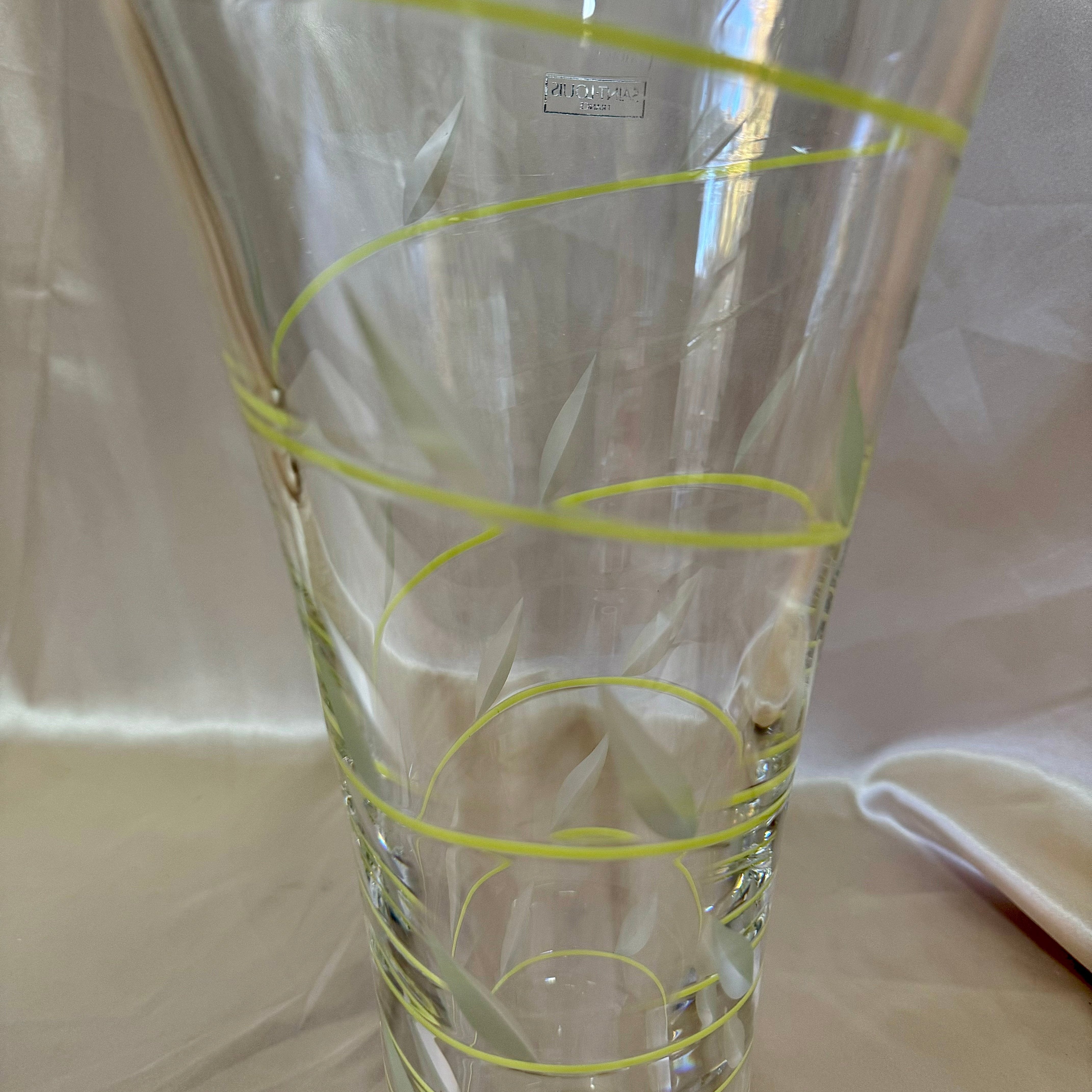 Saint-Louis Pistache Large Crystal Vase 027440