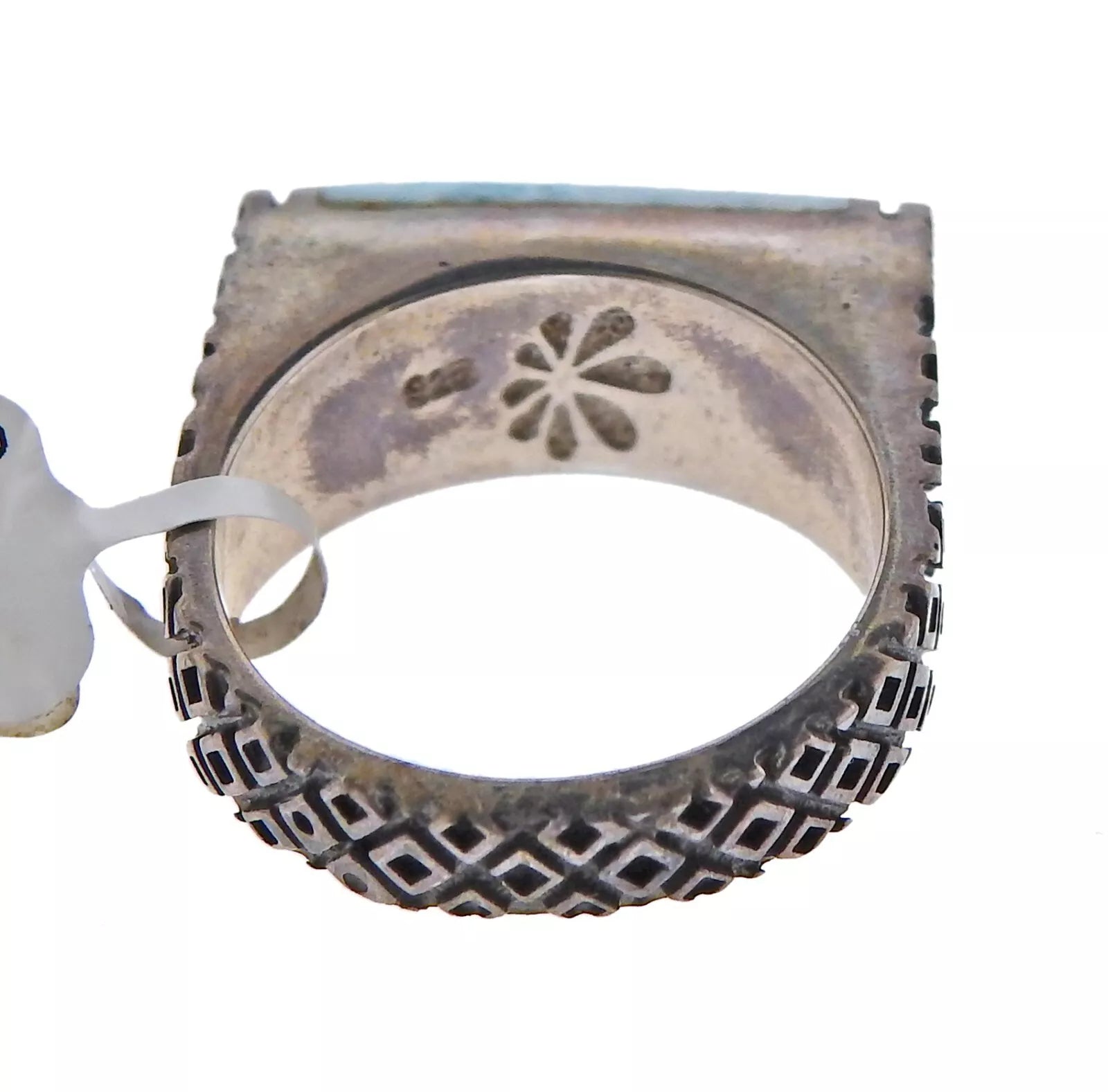 Marahlago Sterling Silver Larimar Omni Ring Retail $283 #38