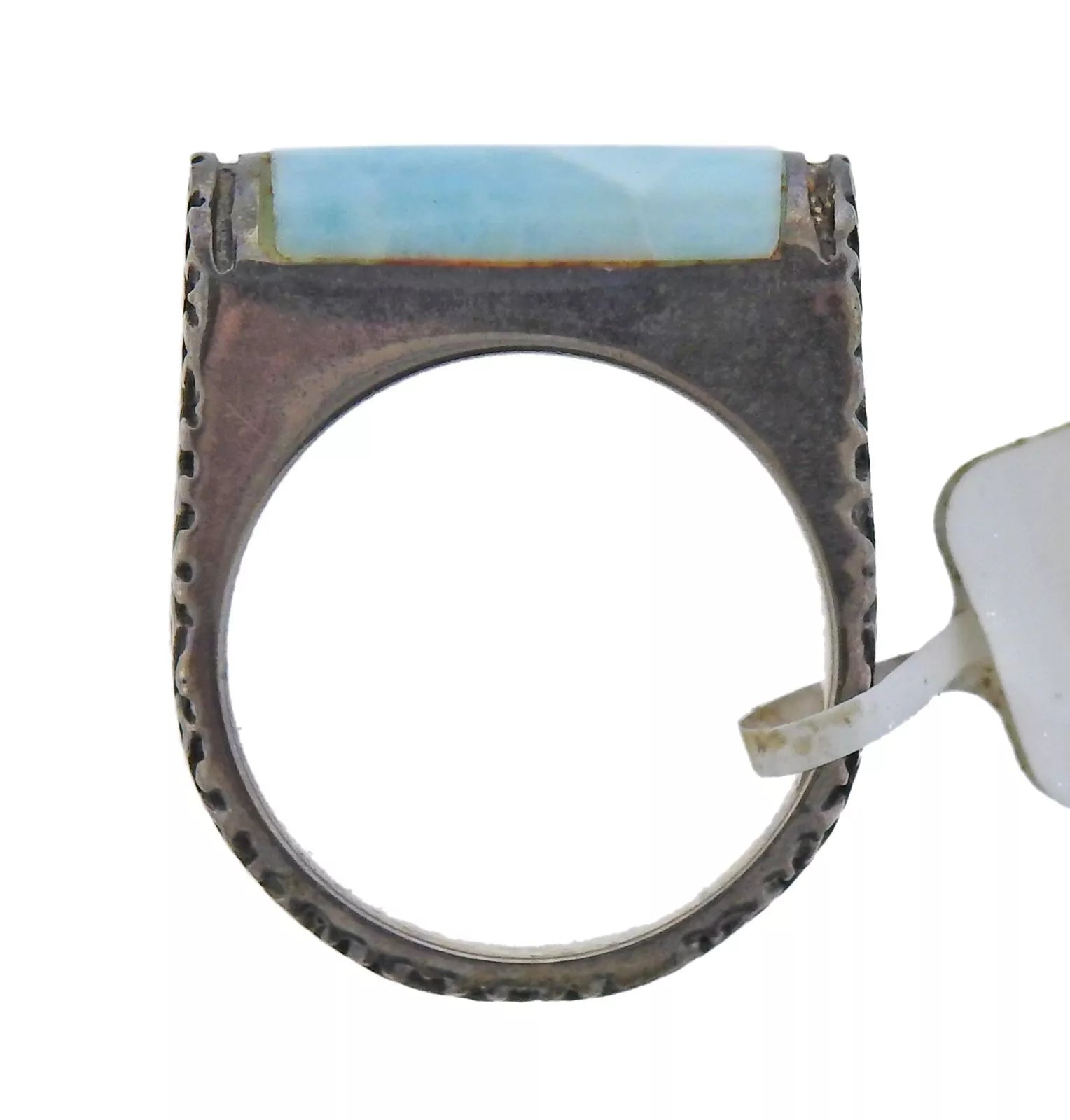 Marahlago Sterling Silver Larimar Omni Ring Retail $283 #38