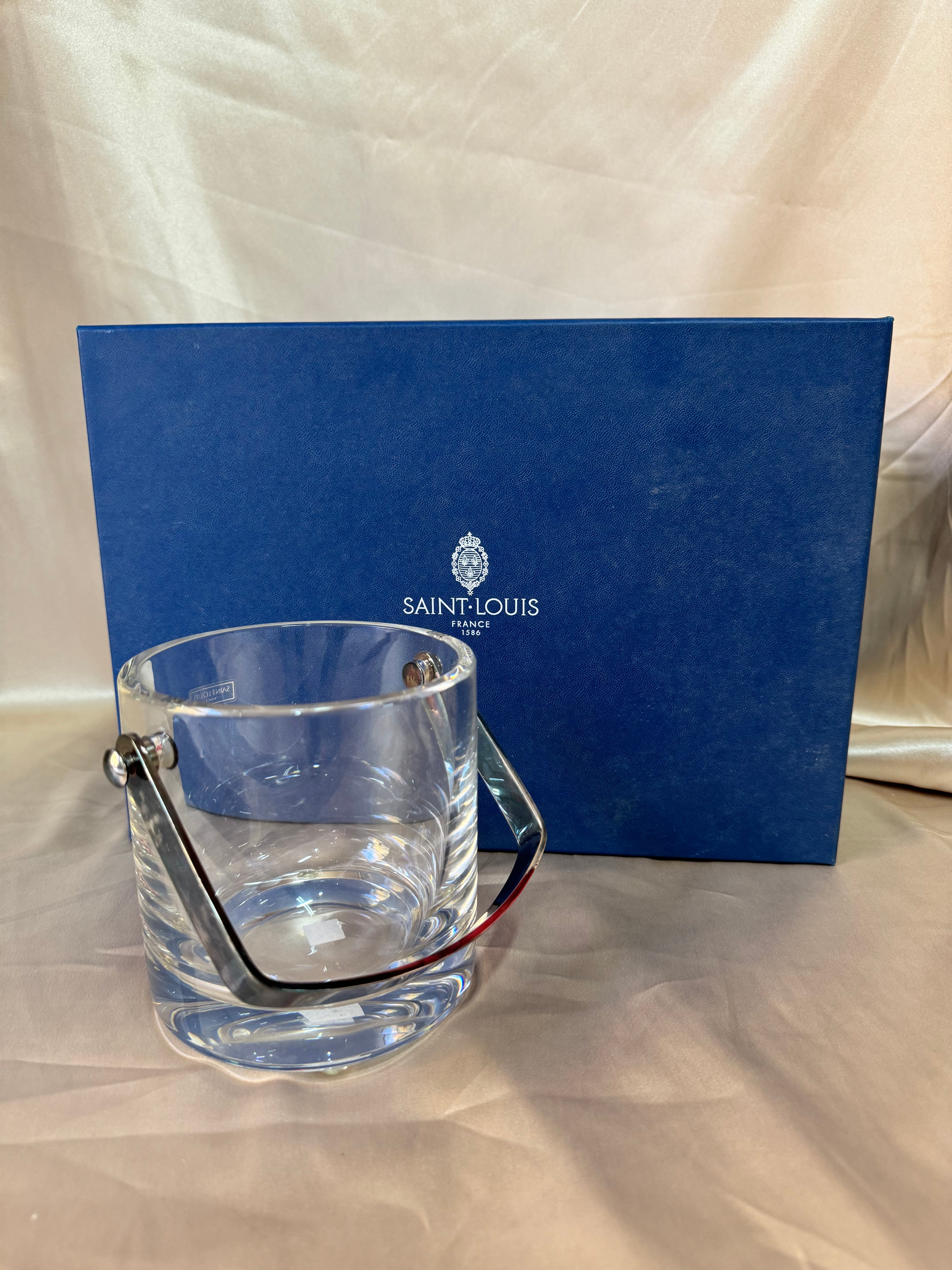 Saint-Louis St. Tropez Crystal Handled Ice Bucket 018937