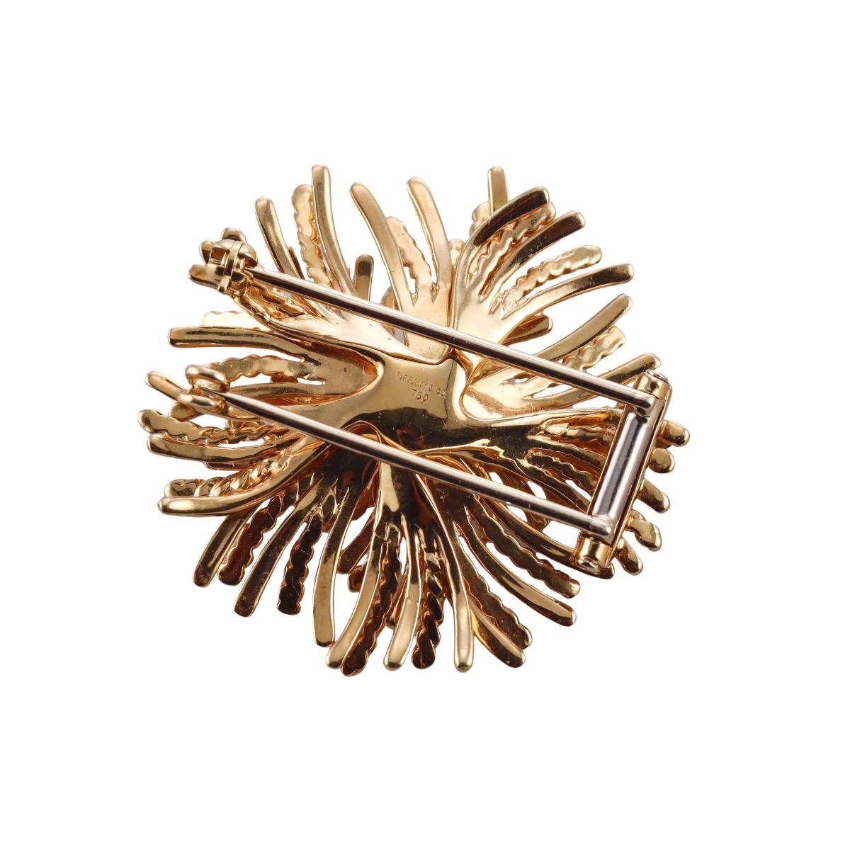 Tiffany & Co Anemone 18k Yellow Gold Brooch