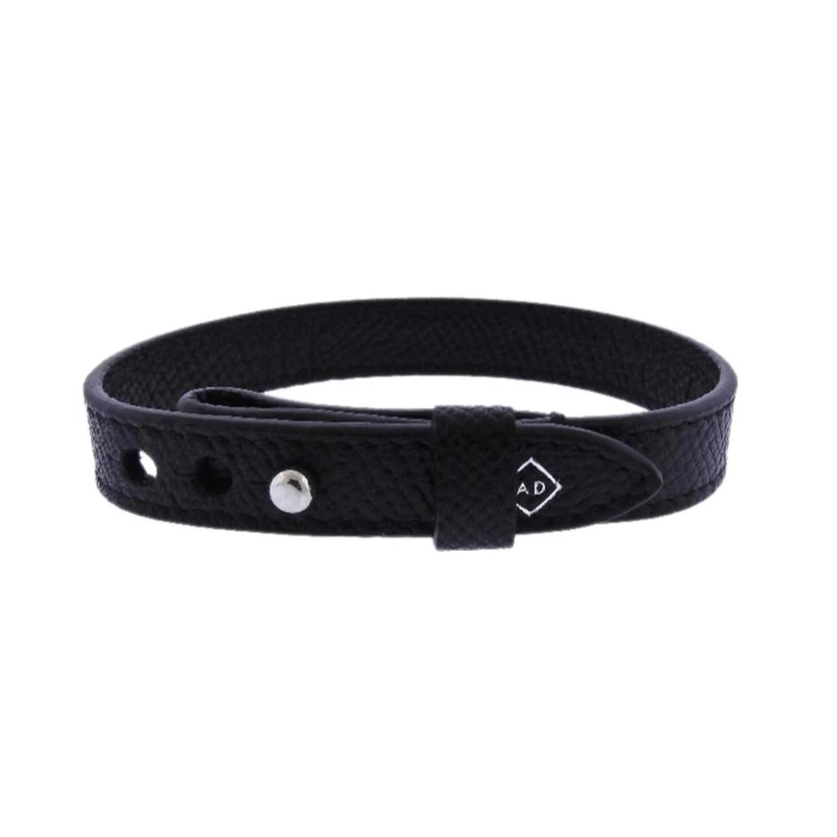 Alfred Dunhill Black Leather Bracelet DUJZC0772K