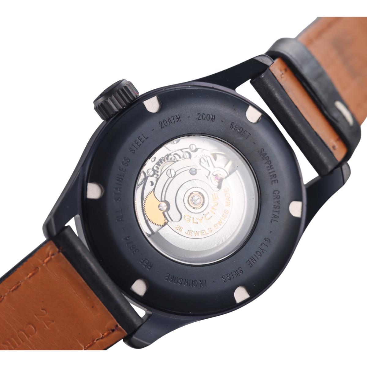 Glycine Incursore Automatic PVD Steel Watch 3874.19