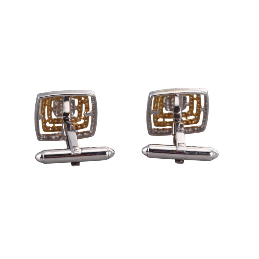14k Gold Diamond Cufflinks
