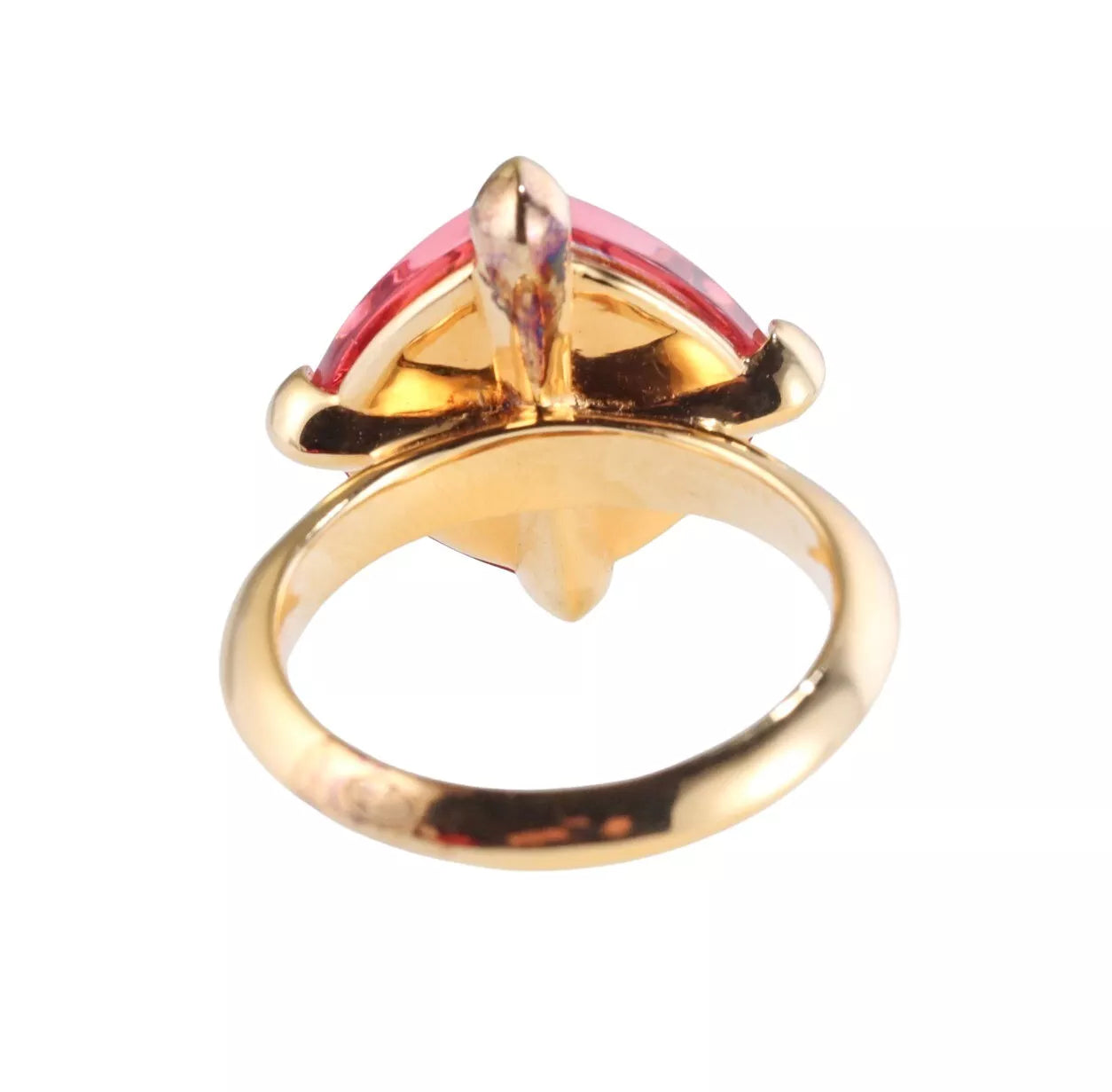 Baccarat Gold Plated Sterling Silver Tourmaline Crystal Medicis Ring