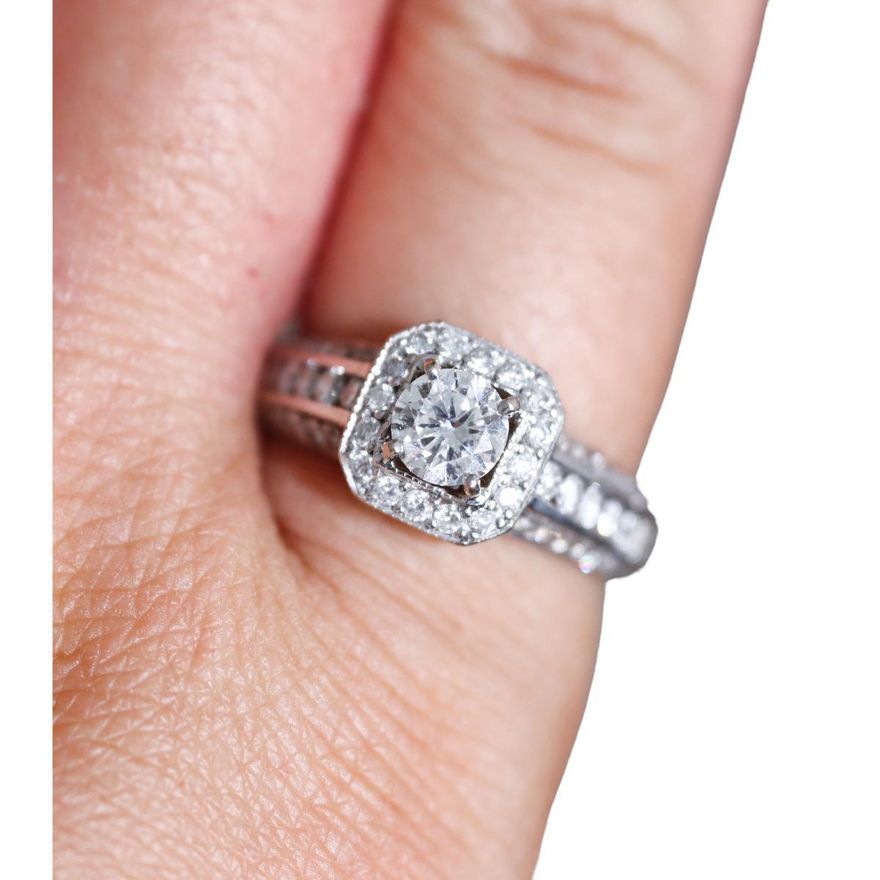 14k Gold Diamond Engagement Ring