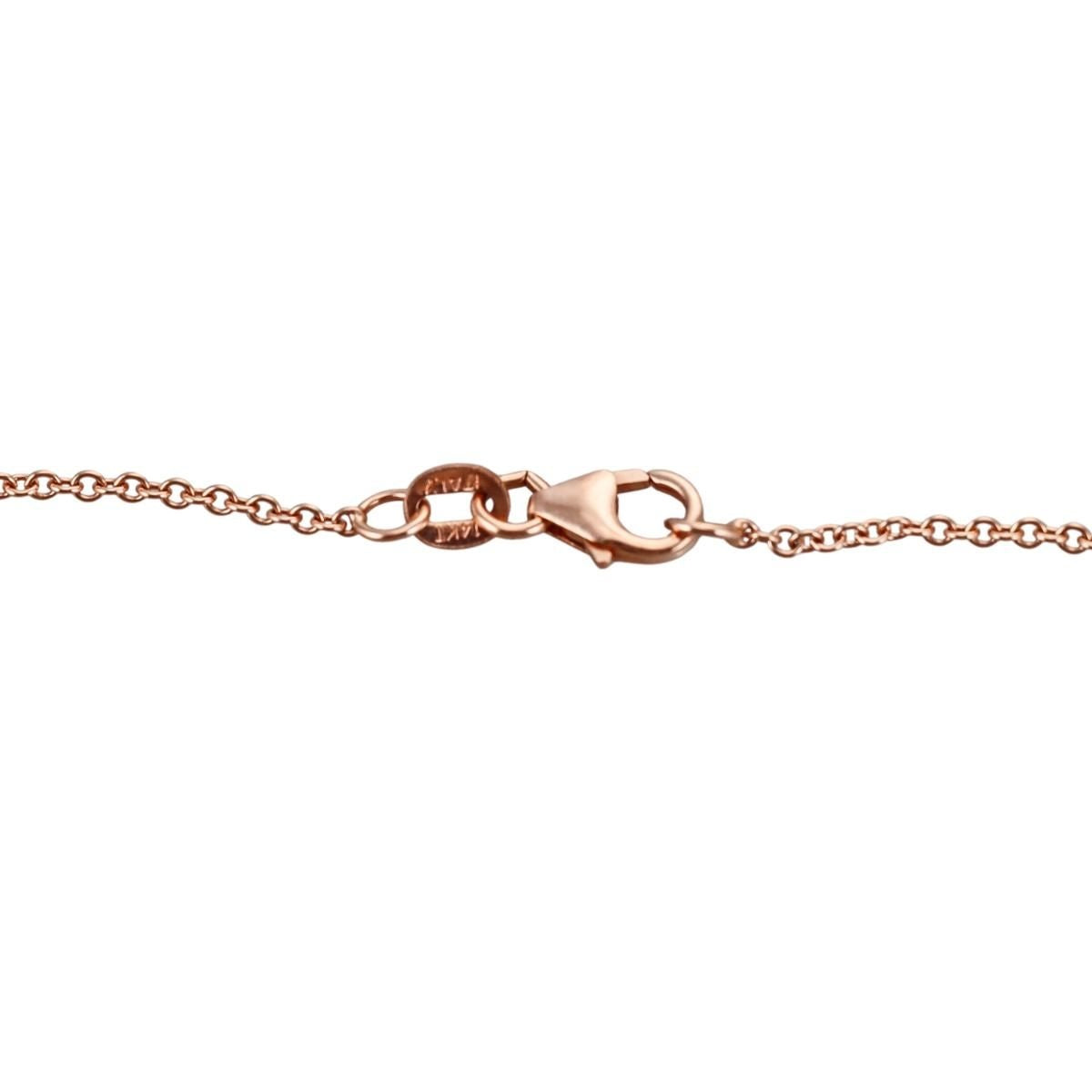 6.65ct Kunzite Diamond 14k Rose Gold Pendant Necklace