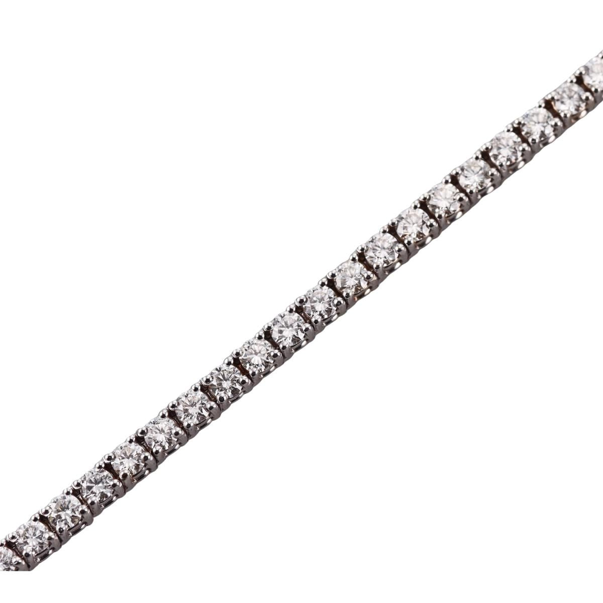 18k Gold 5.64ctw Diamond Tennis Bracelet