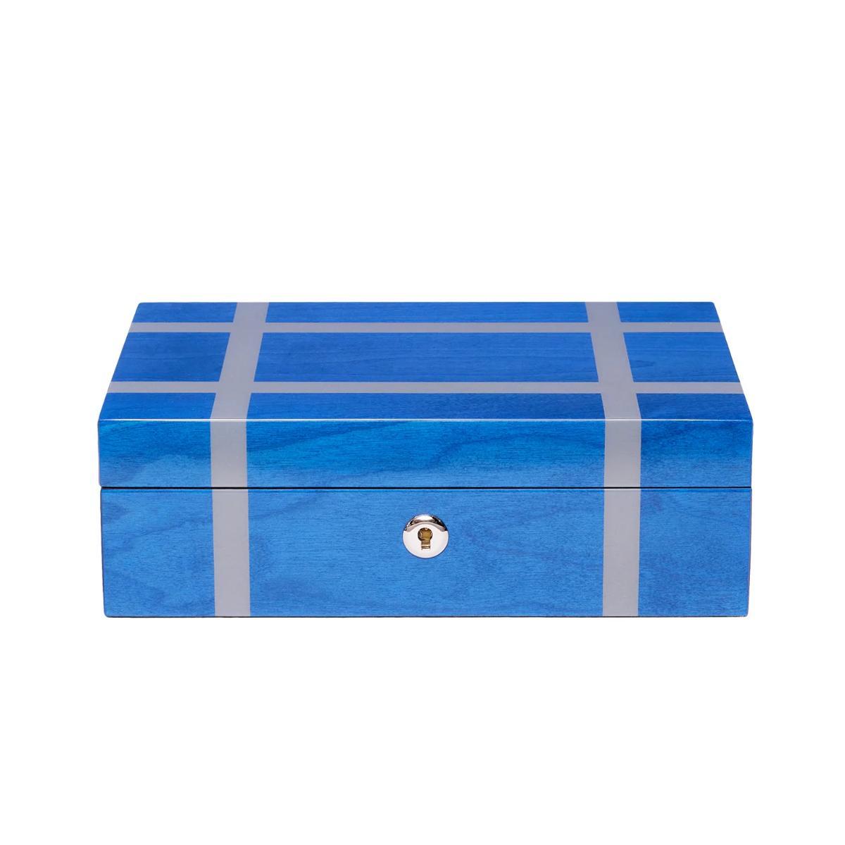 Rapport London Carnaby Watch & Jewelry Box - Blue
