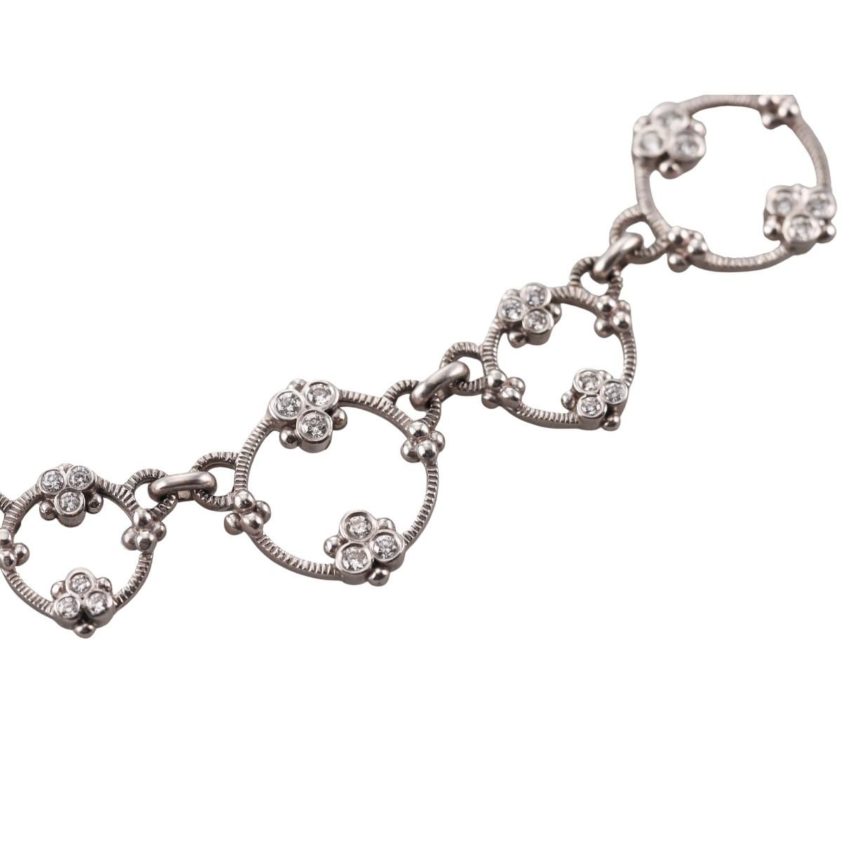 Judith Ripka 18k Gold Diamond Necklace