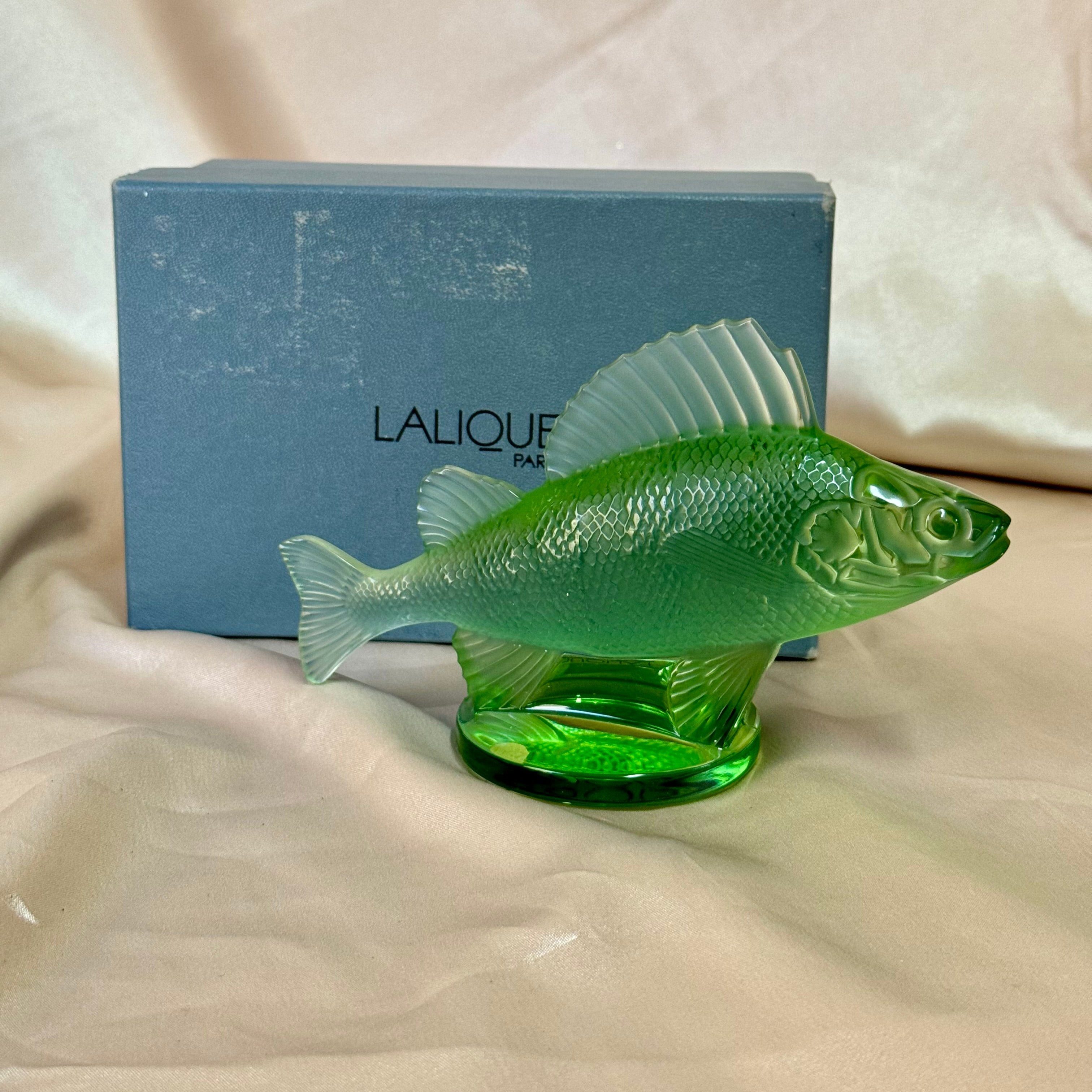 Lalique Crystal Perch Fish Figurine 1183600