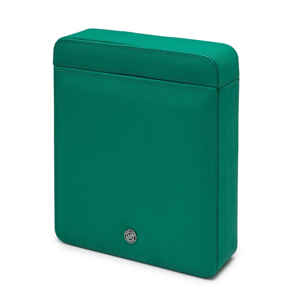 Rapport London Via Leather Two-Watch Slipcase in Green