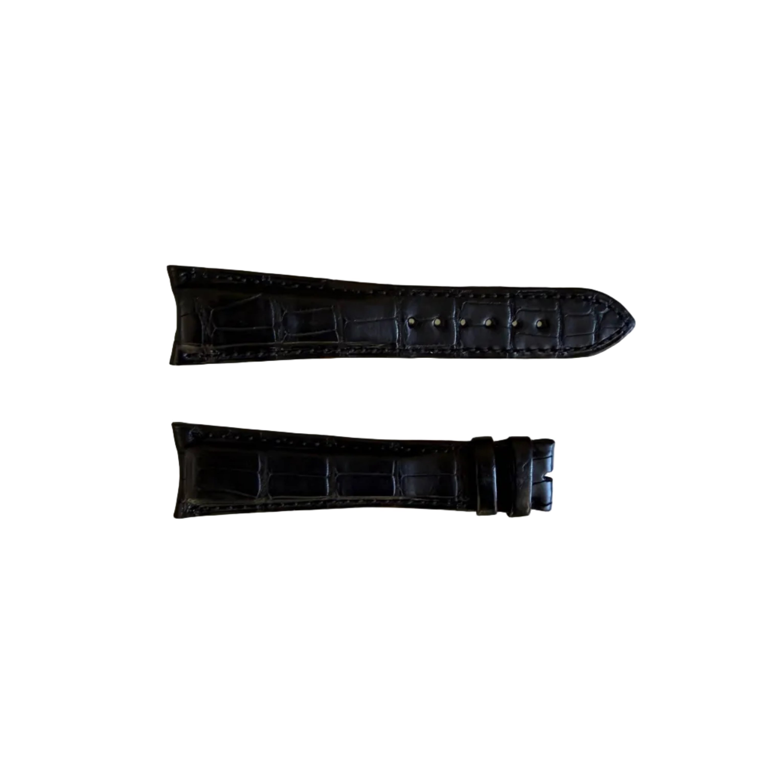 Authentic Audemars Piguet Black Allgator Padded Watch Band Strap 24mm