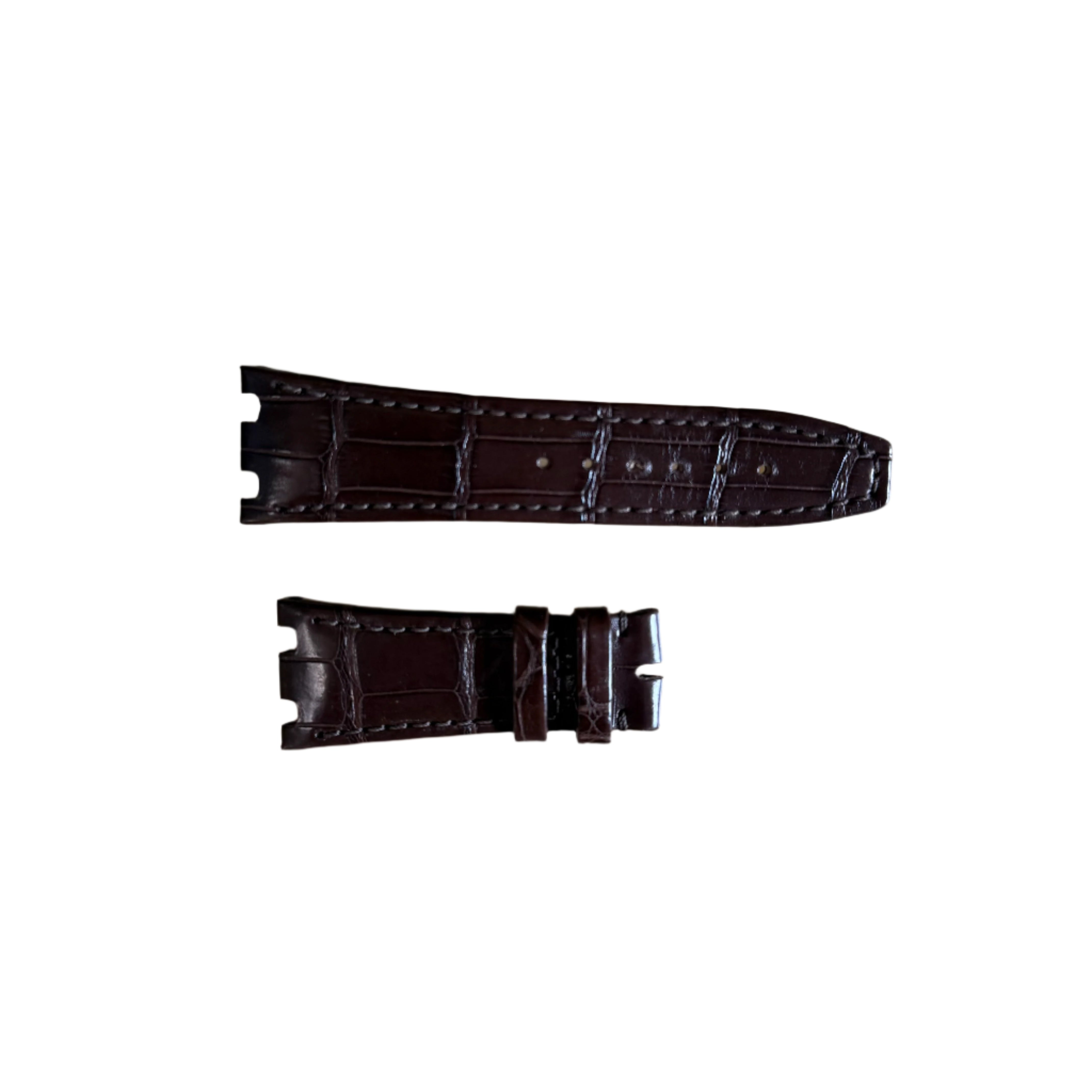 Authentic Audemars Piguet Royal Oak Brown Alligator Watch Strap Band 23mm