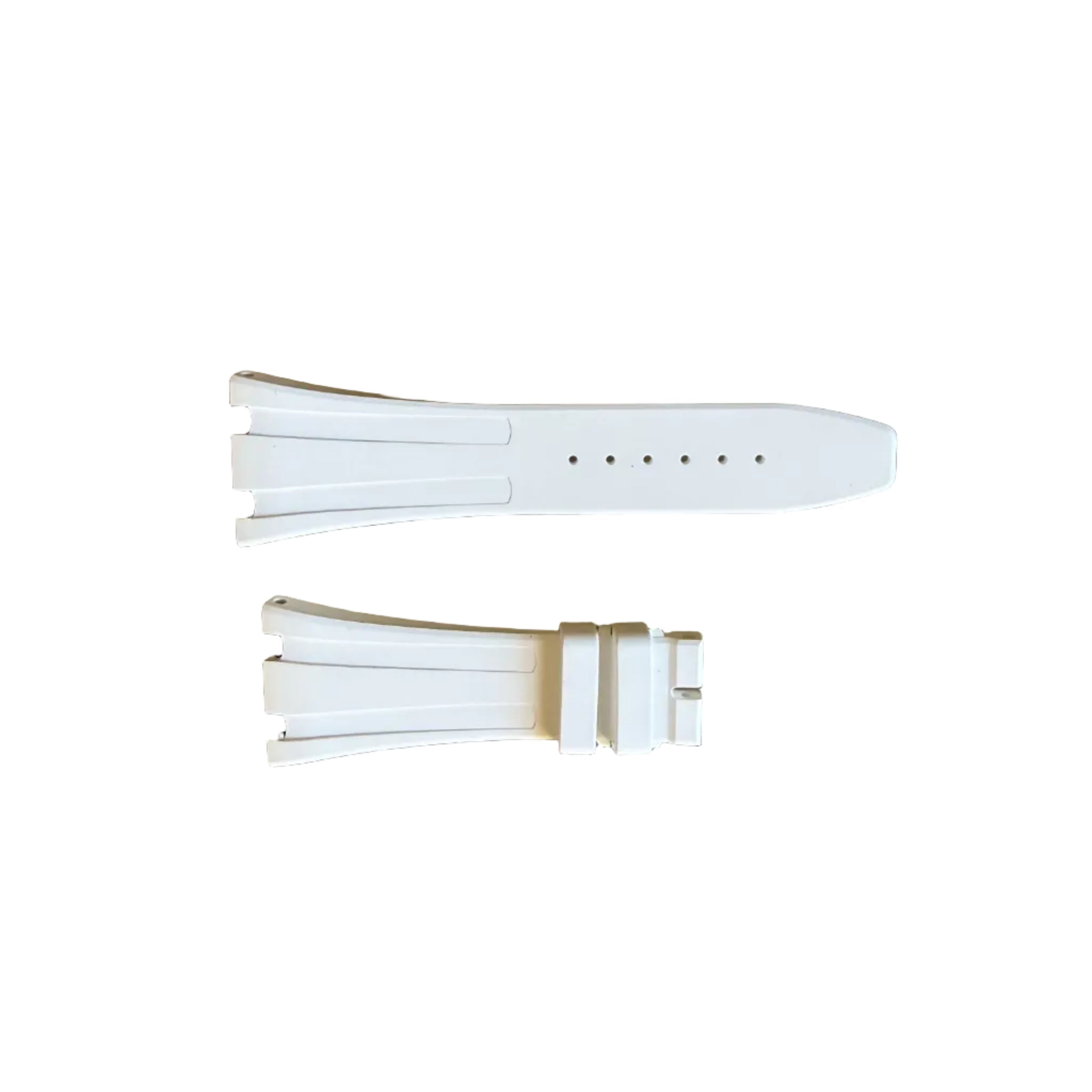 Authentic Audemars Piguet Royal Oak Offshore White Rubber Watch Band Strap 29mm