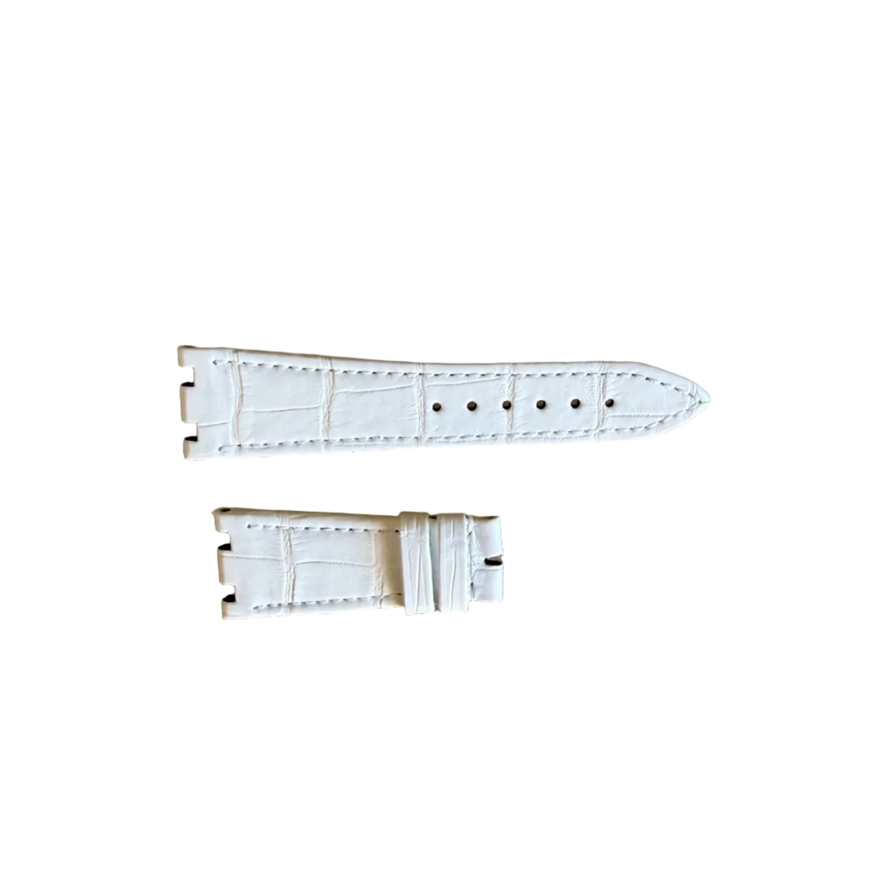 Authentic Audemars Piguet Royal Oak White Crocodile Watch Band Strap 22mm