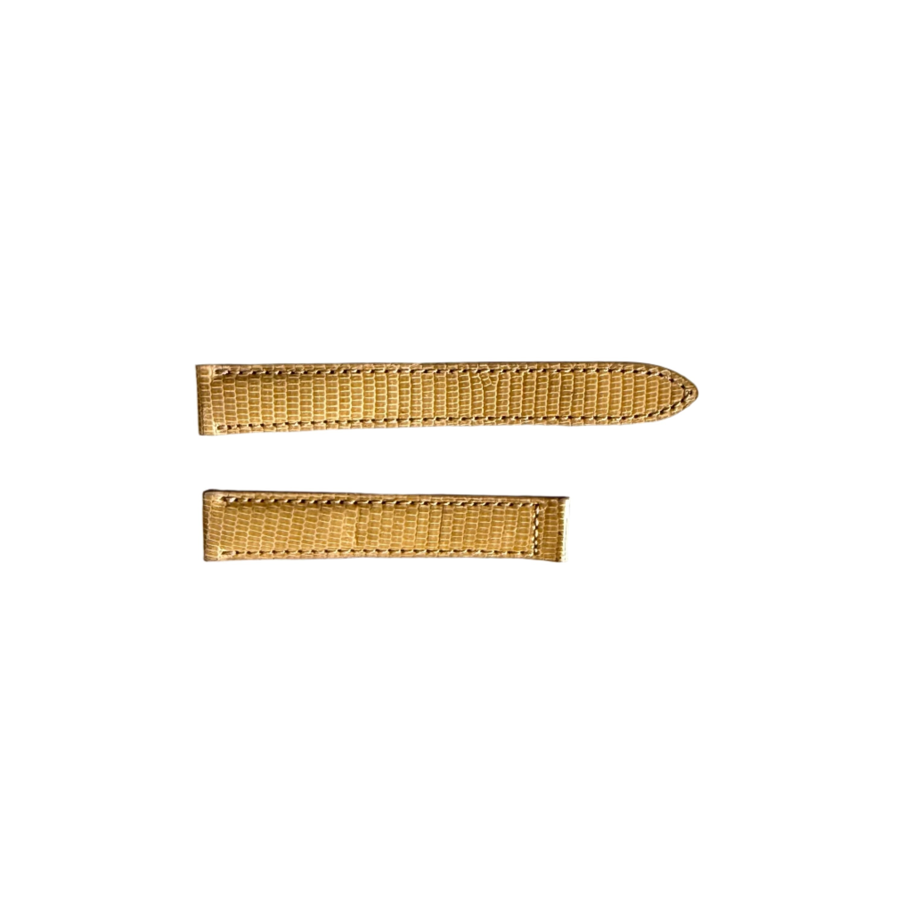 Authentic Baume & Mercier Beige Lizard Watch Strap Band 15mm