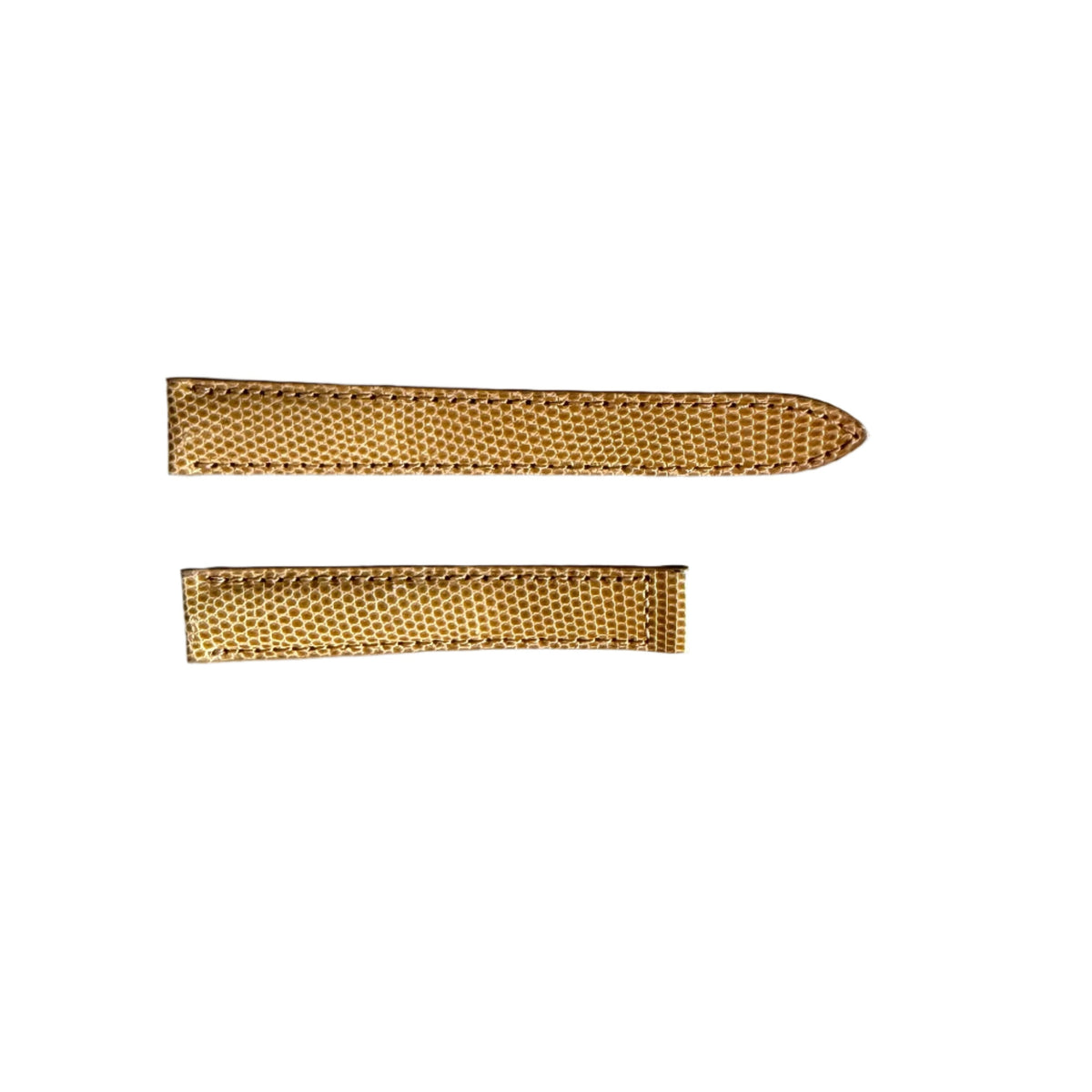 Authentic Baume & Mercier Beige Lizard Watch Strap Band 15mm