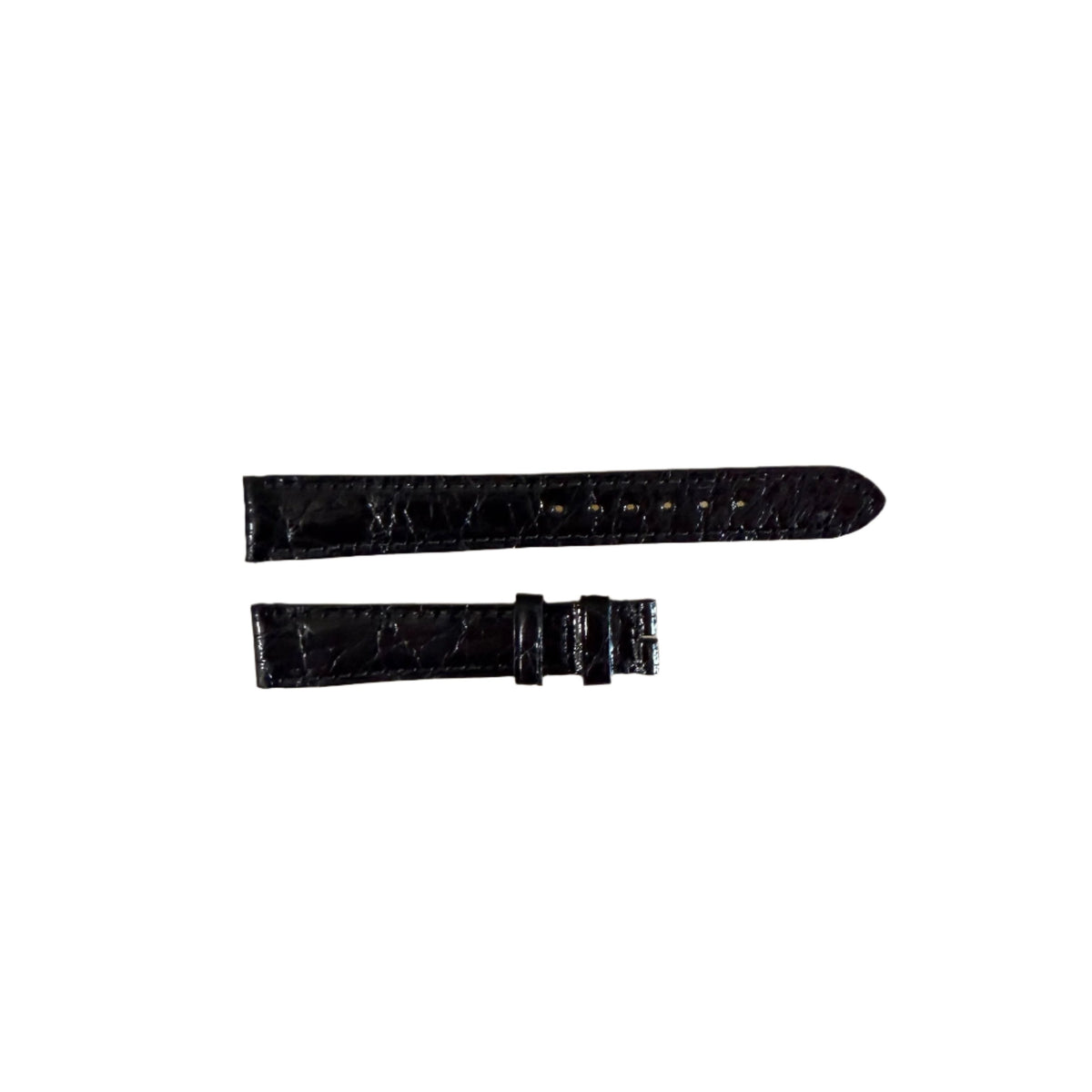 Authentic Baume & Mercier Black Crocodile Watch Strap Band 16mm