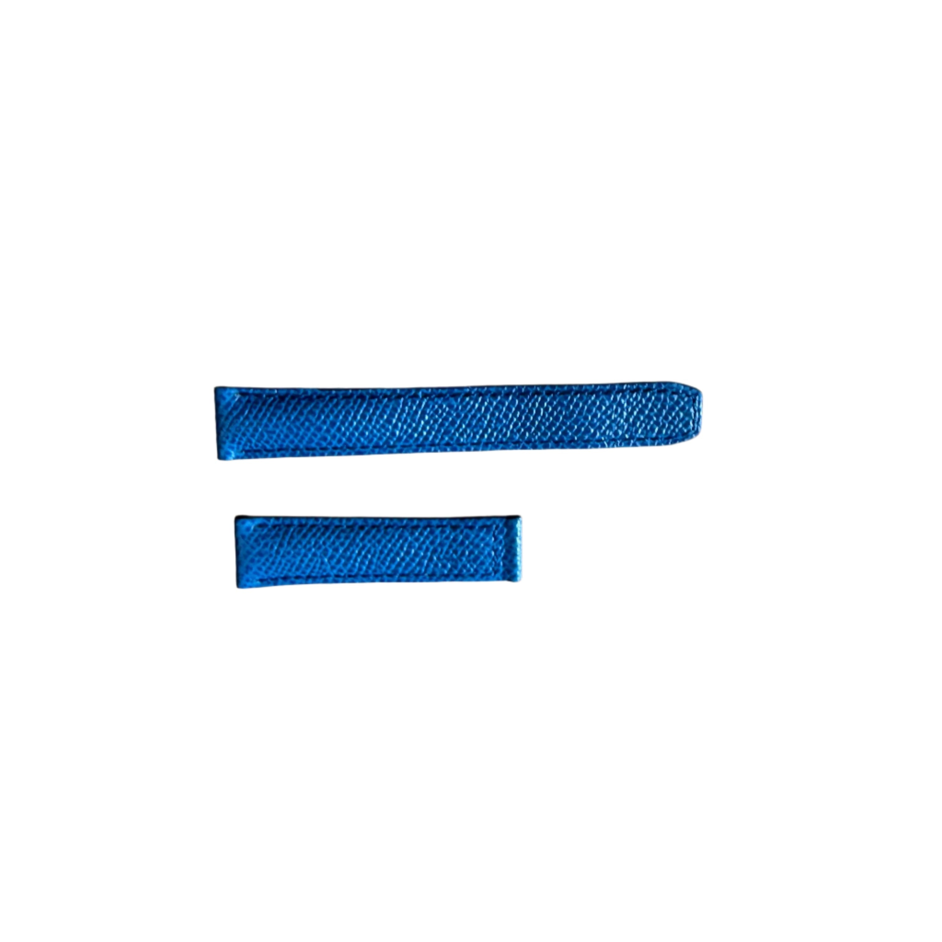 Authentic Baume & Mercier Blue Calfskin Watch Strap Band 15mm