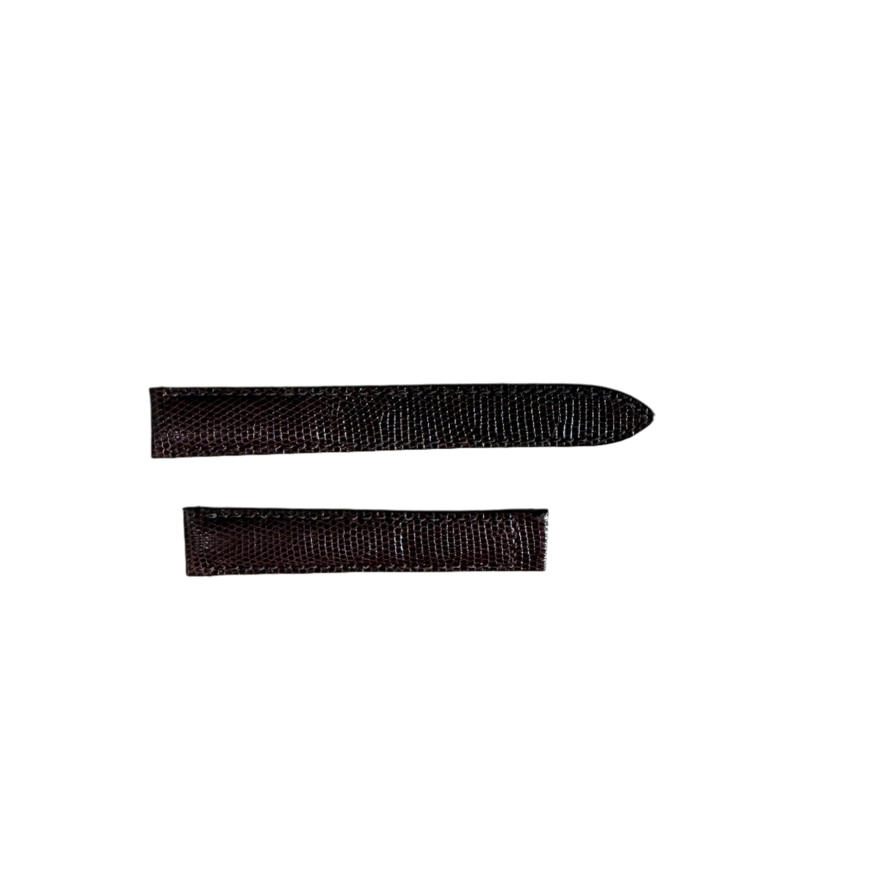 Authentic Baume & Mercier Brown Lizard Watch Strap Band 15mm