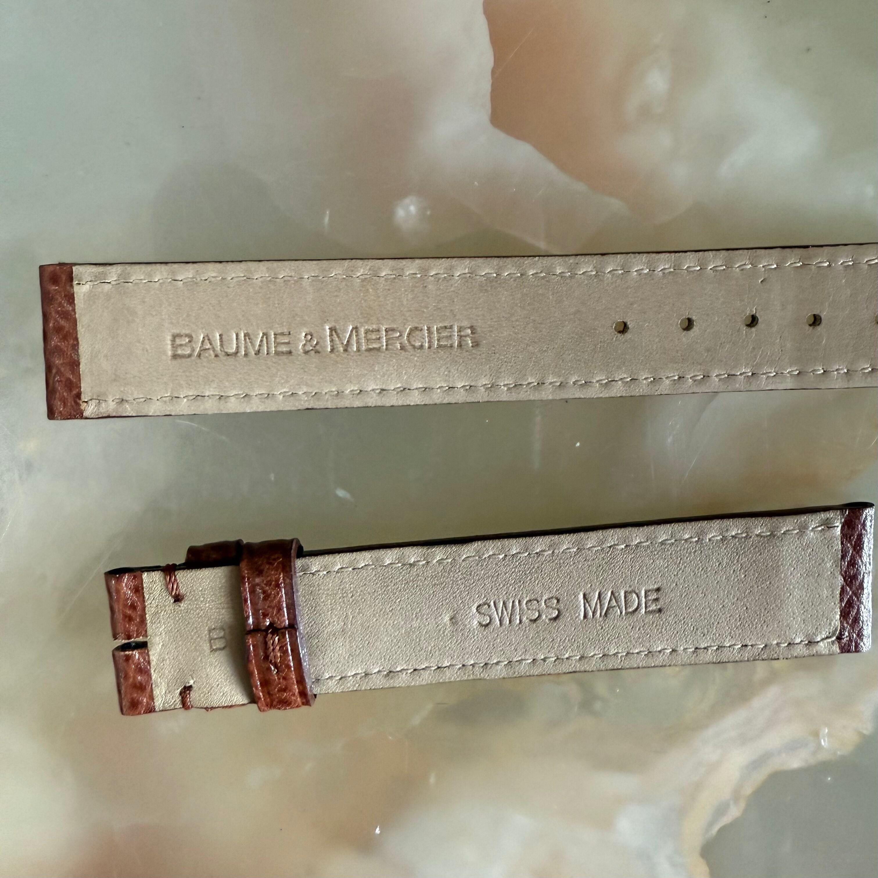 Authentic Baume & Mercier Brown Watch Strap Band 15mm