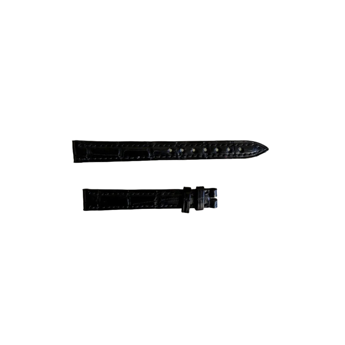 Authentic Blancpain Black Alligator Watch Band Strap 11.5mm