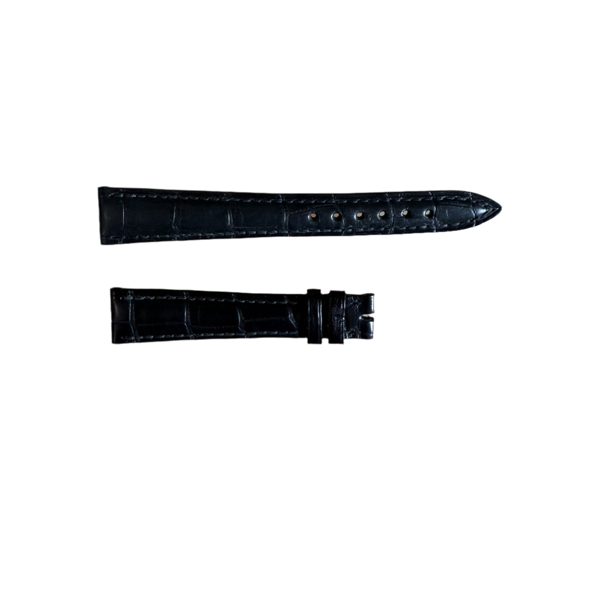 Authentic Blancpain Black Alligator Watch Strap Band 15mm