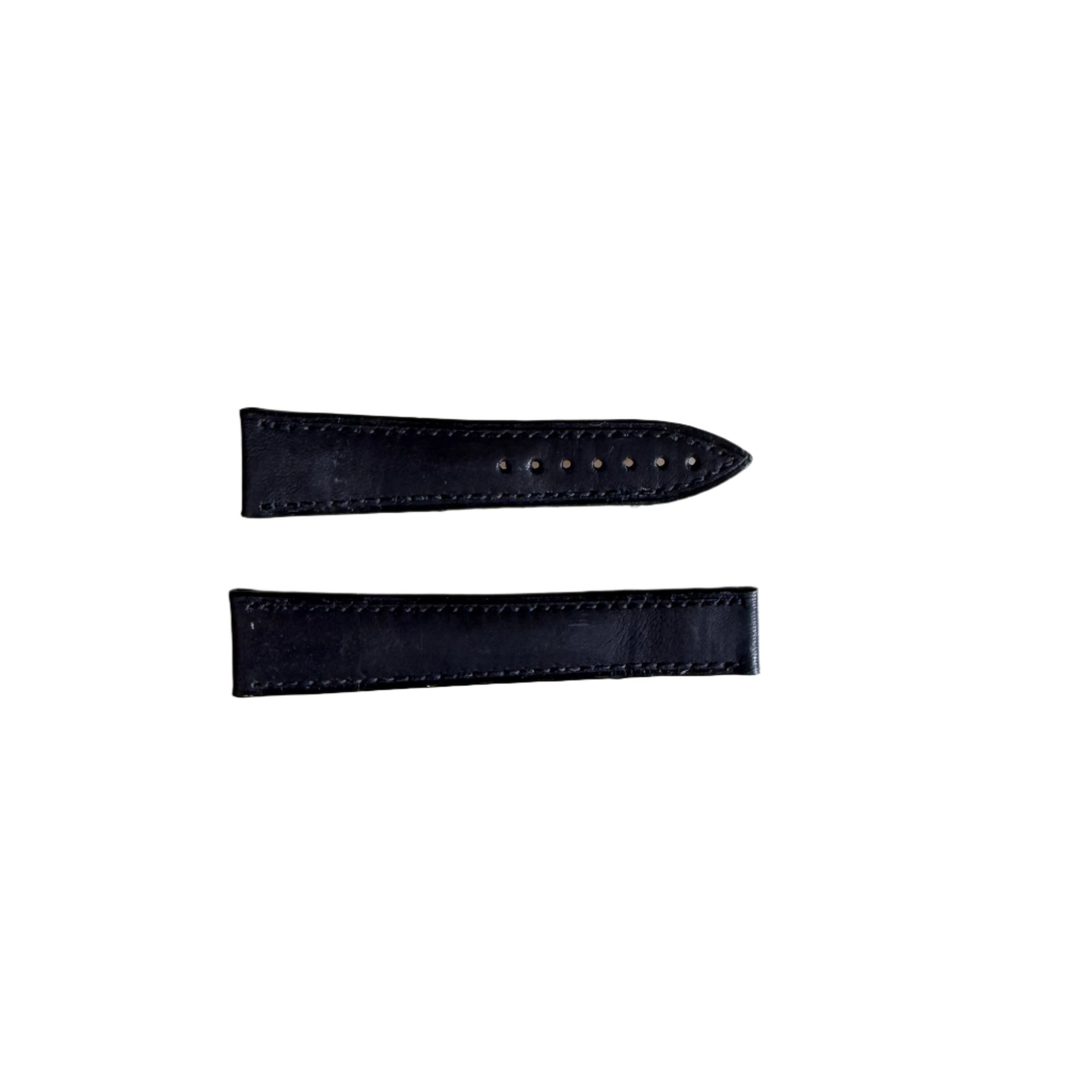 Authentic Blancpain Black Leather Watch Strap Band 18mm