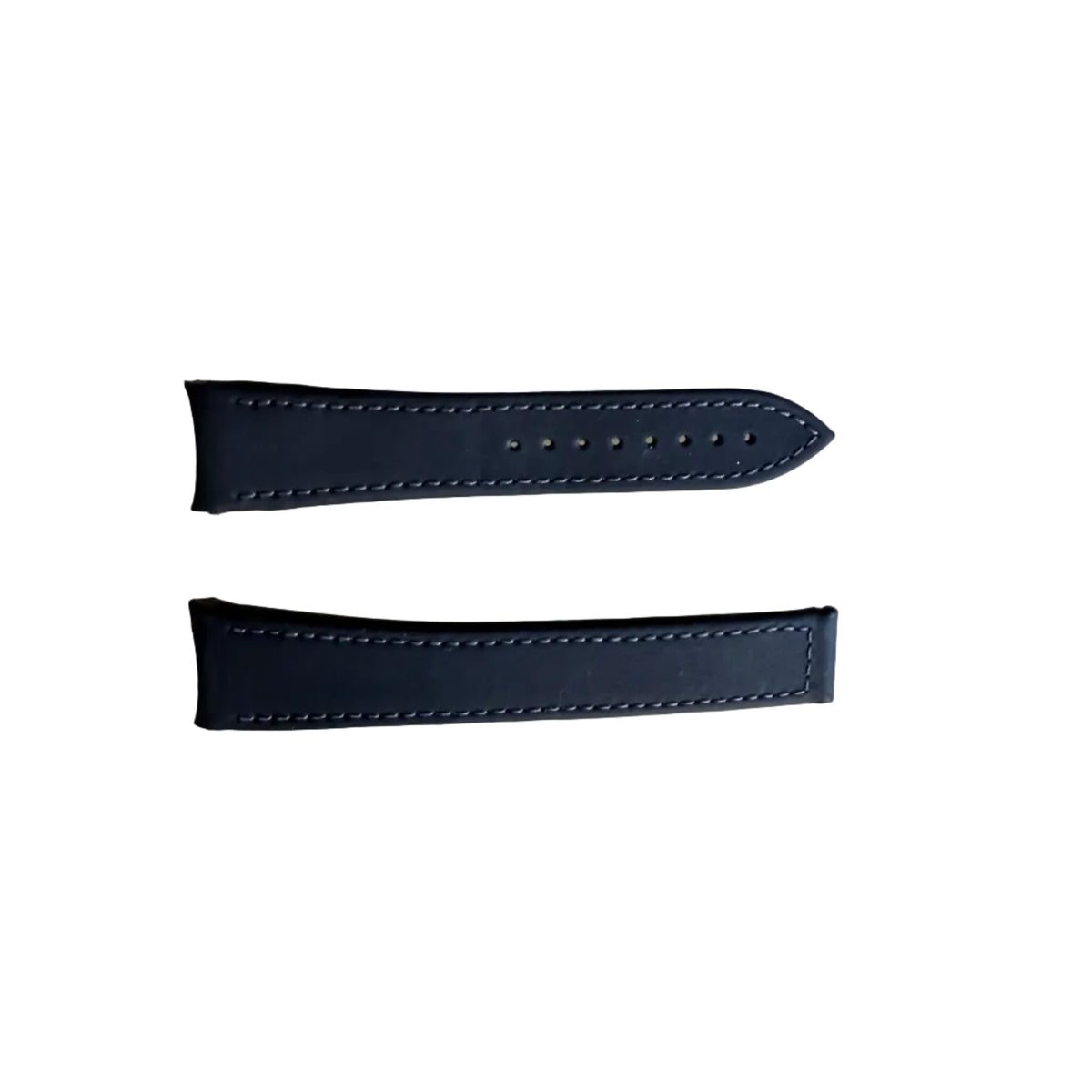 Authentic Blancpain Black Rubber Grey Stitching Watch Band Strap 20.5mm