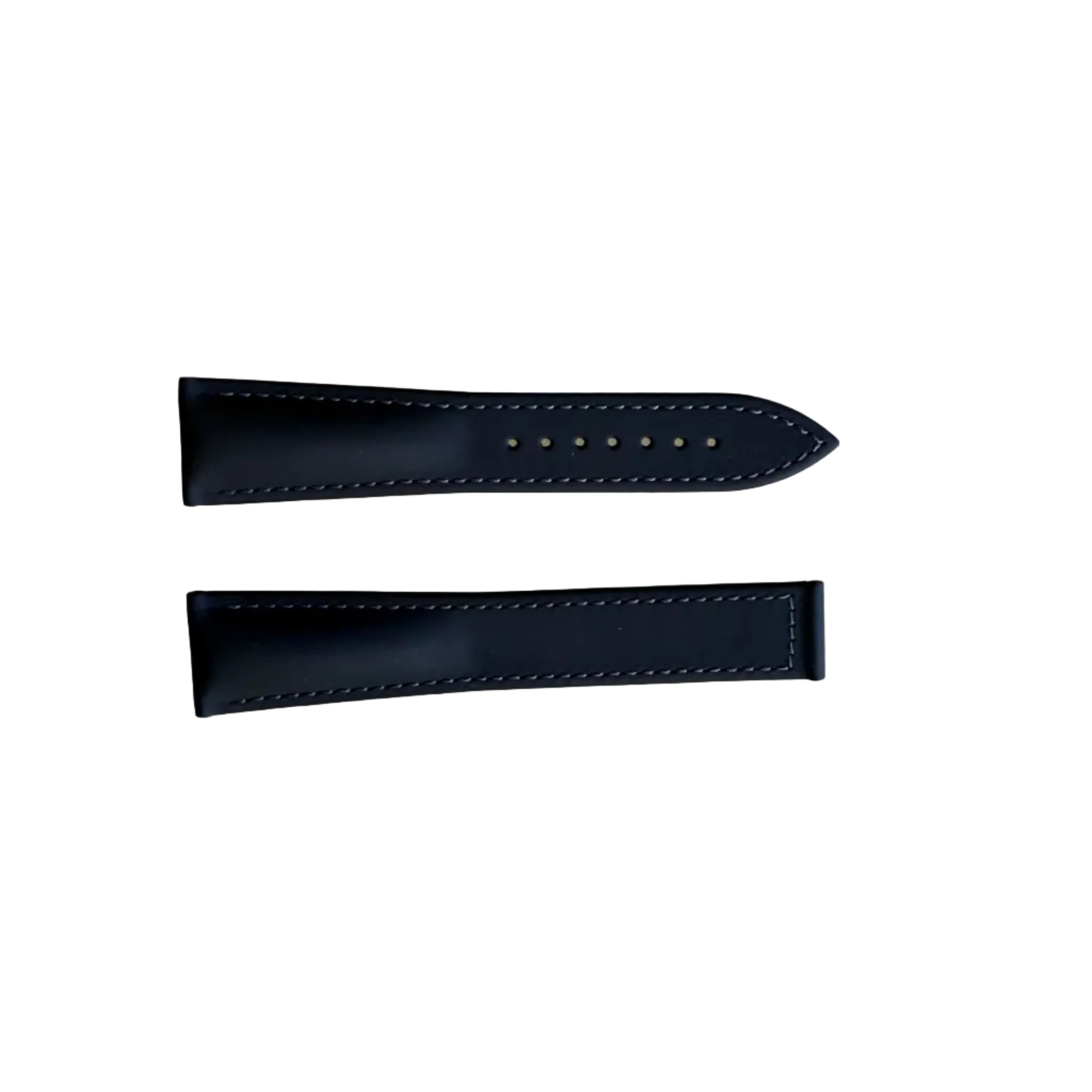 Authentic Blancpain Black Rubber Grey Stitching Watch Band Strap 20mm