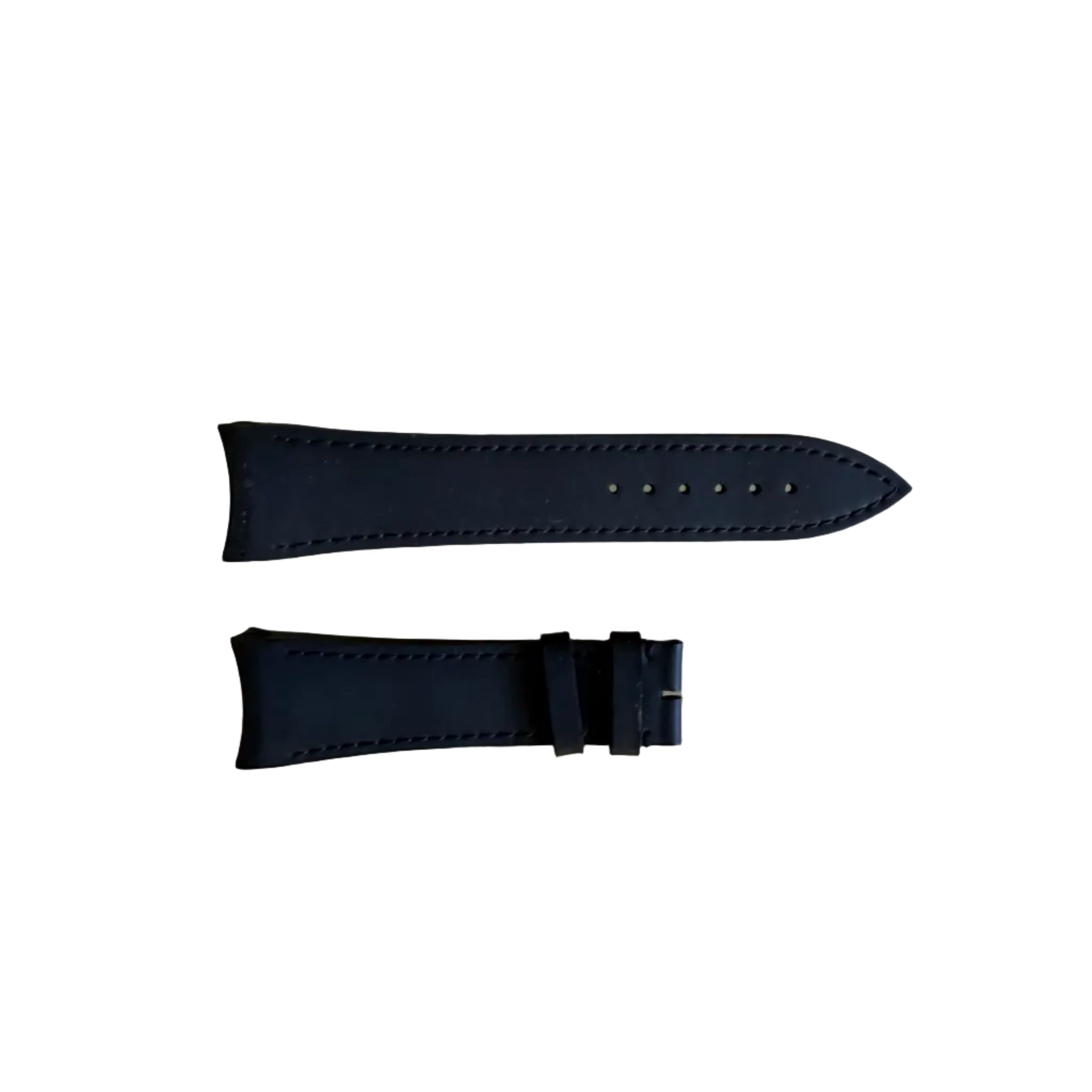 Authentic Blancpain Black Rubber Watch Strap Band 22mm