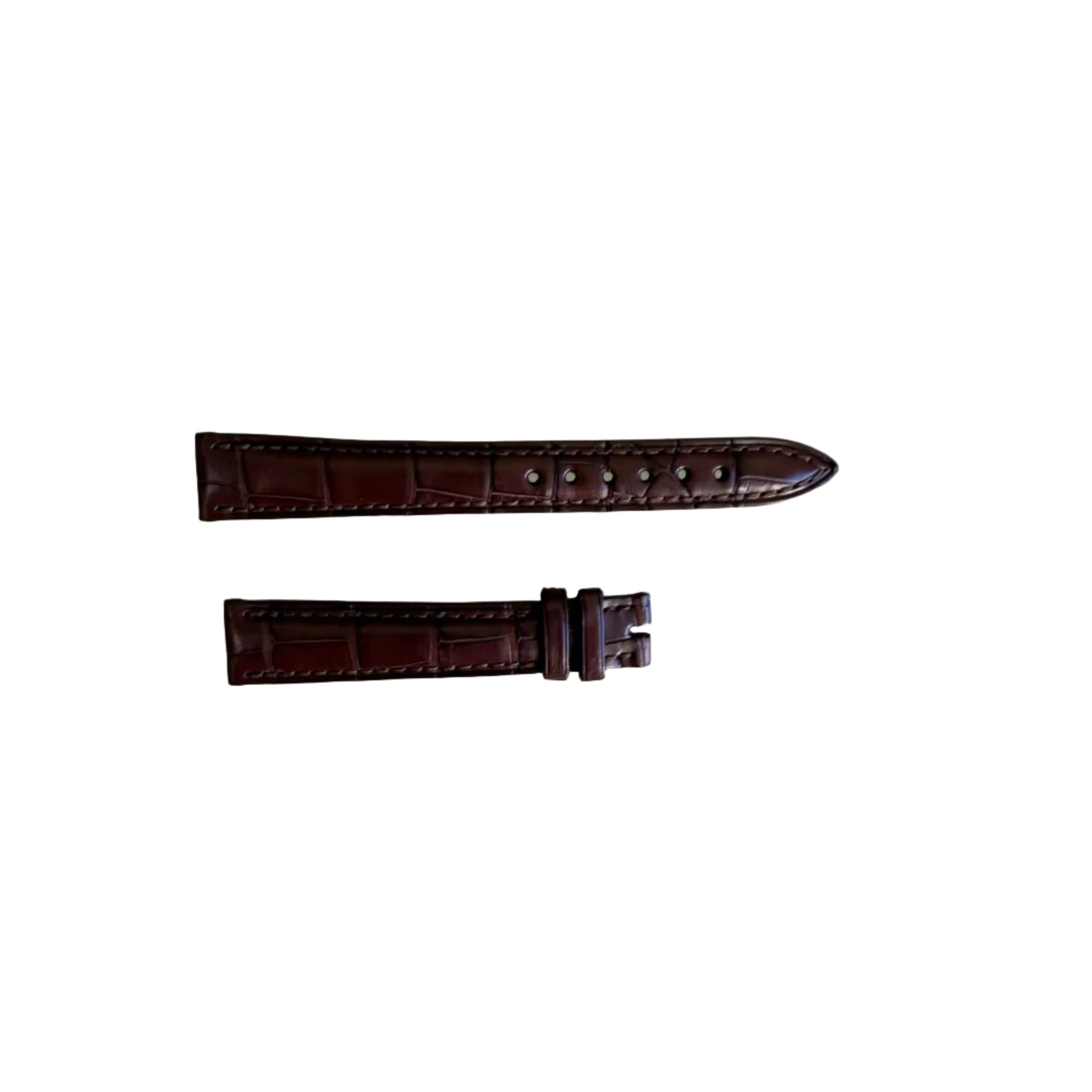 Authentic Blancpain Brown Crocodile Watch Band Strap 14.5mm