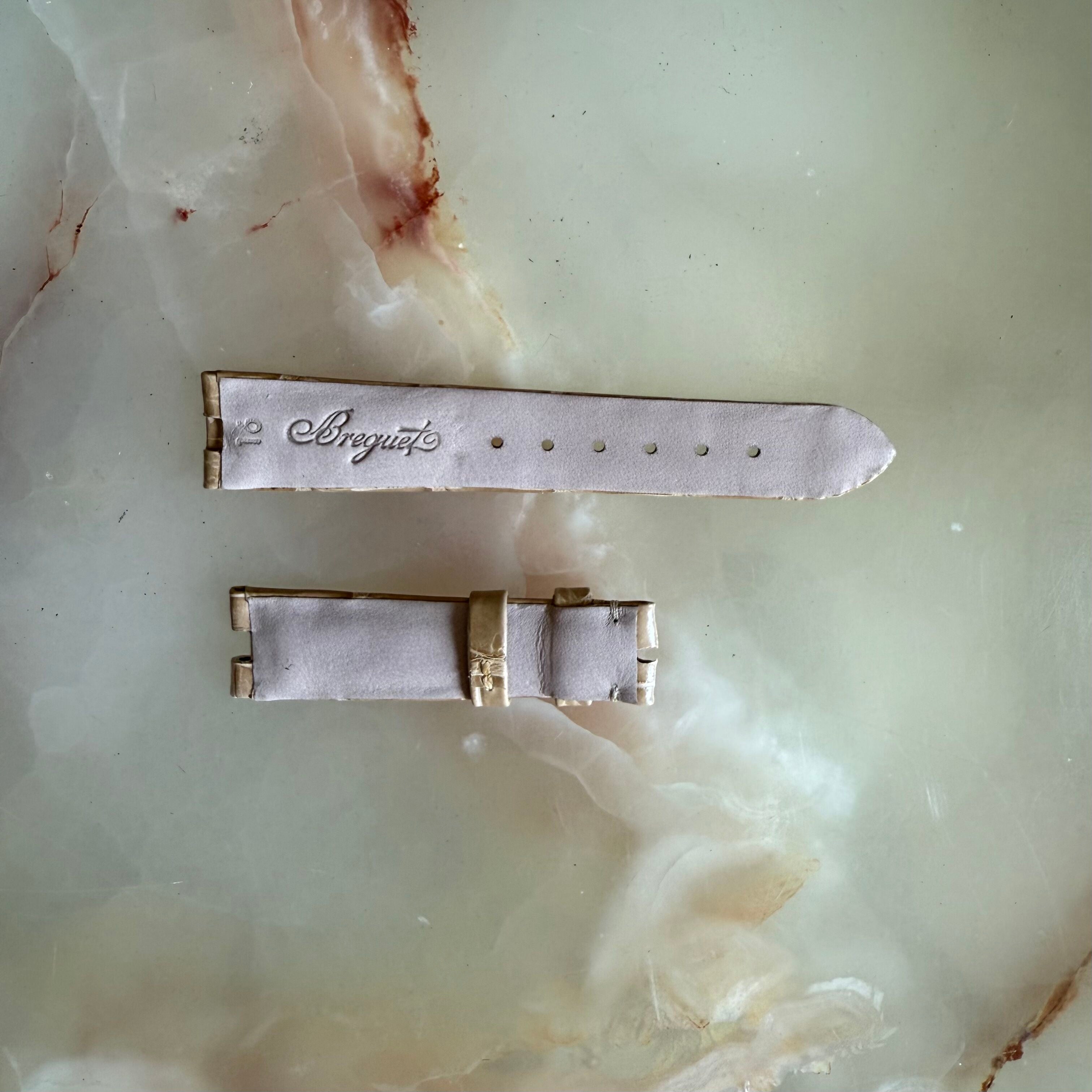 Authentic Breguet Beige Alligator Watch Strap Band 16mm #2