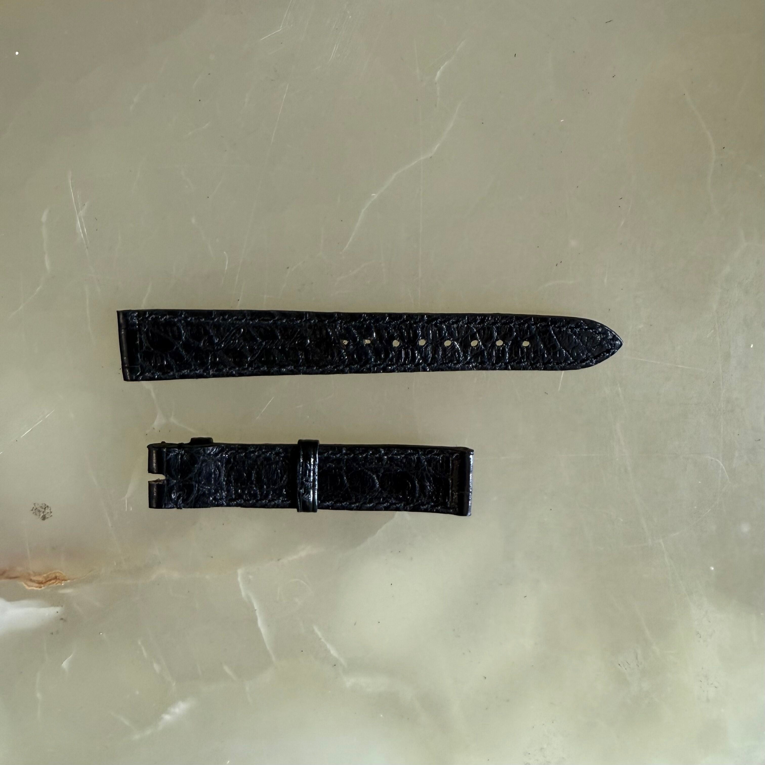 Authentic Breguet Black Crocodile Watch Strap Band 16mm