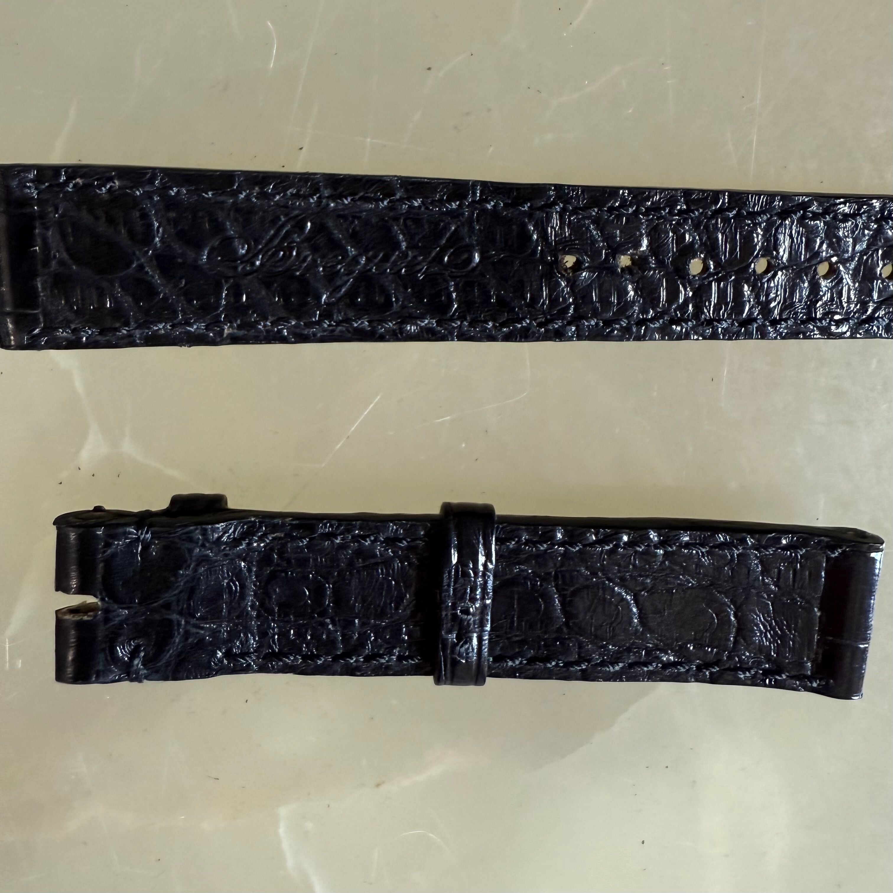 Authentic Breguet Black Crocodile Watch Strap Band 16mm