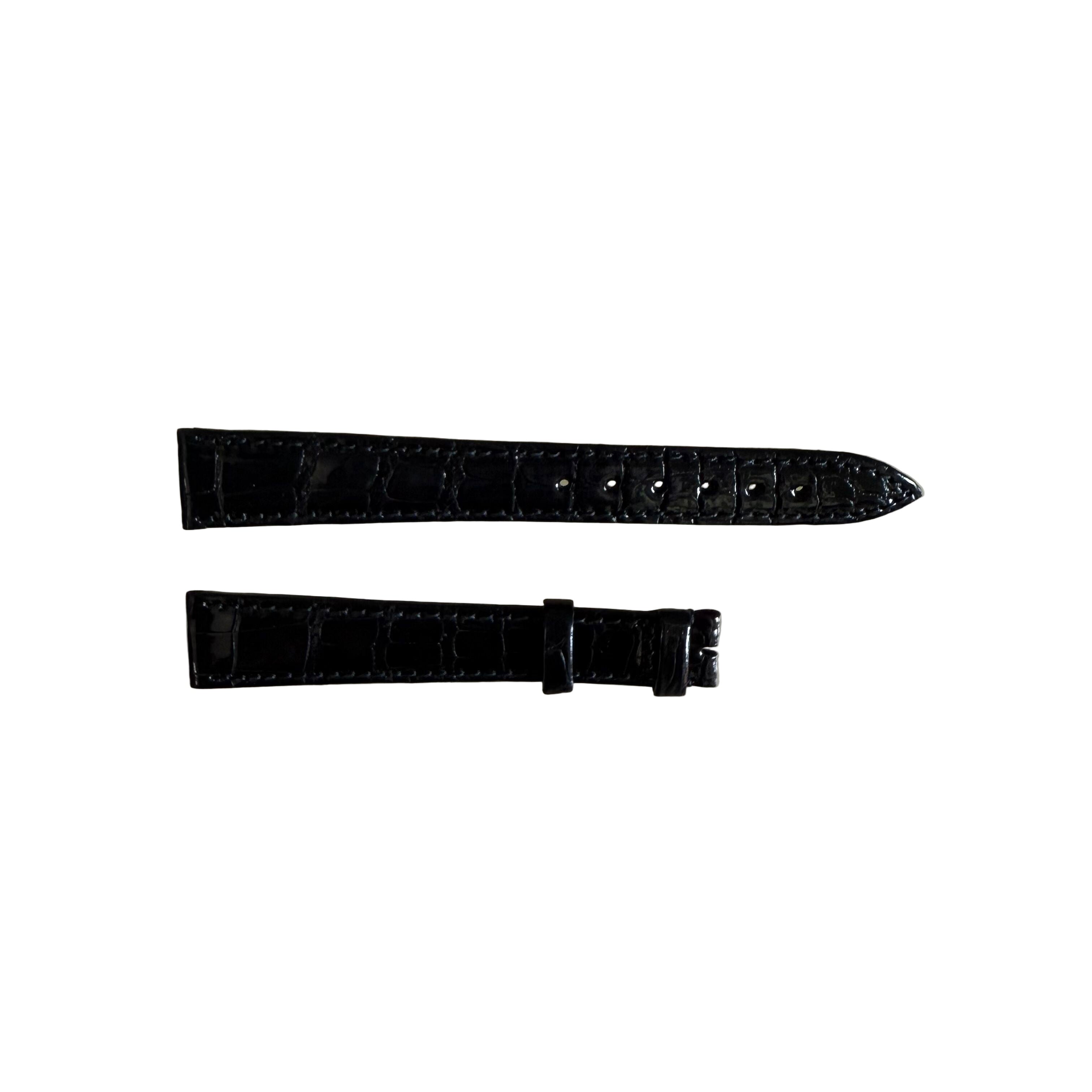 Authentic Breguet Black Crocodile Watch Strap Band 19mm Stitched