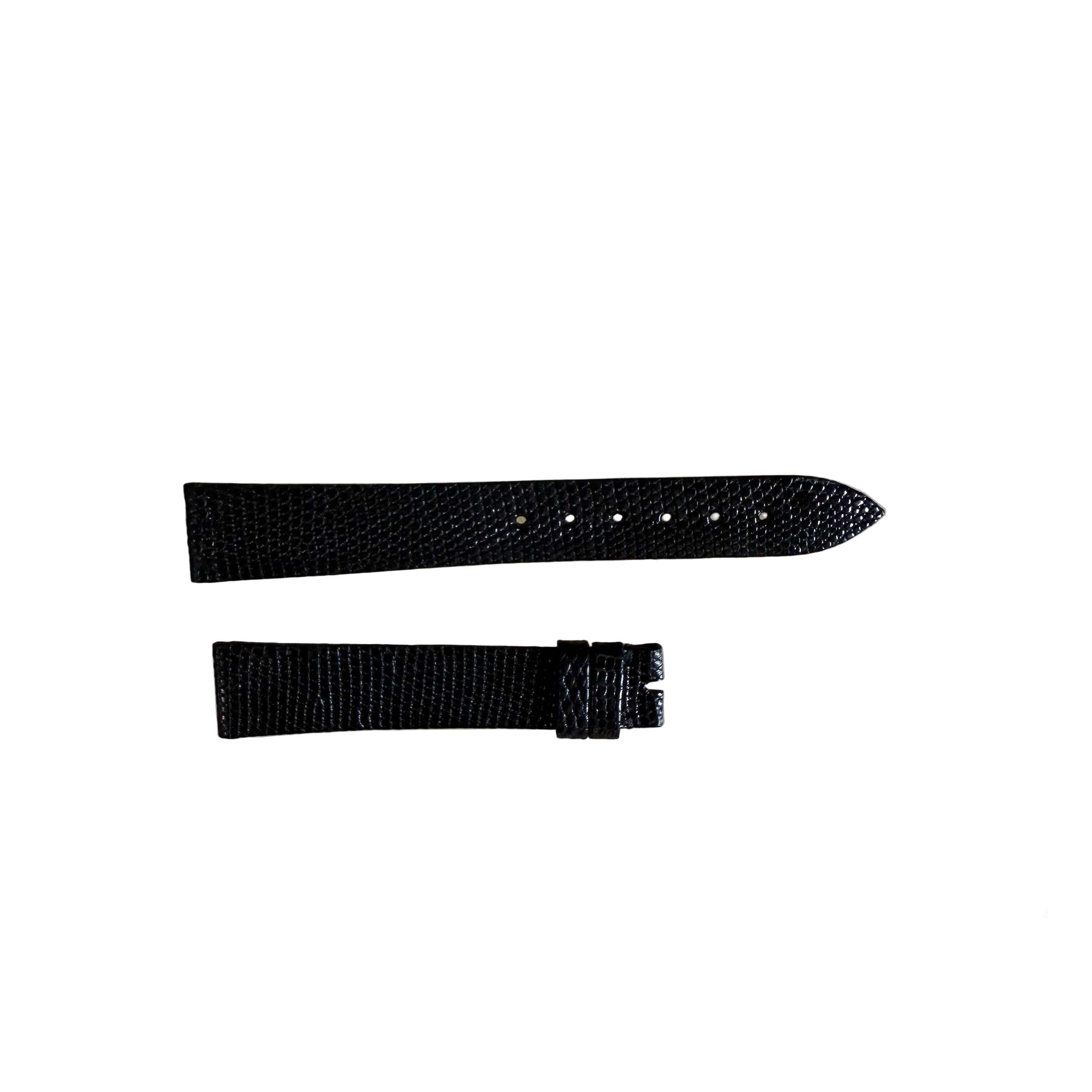 Authentic Breguet Black Lizard Watch Strap Band 19mm