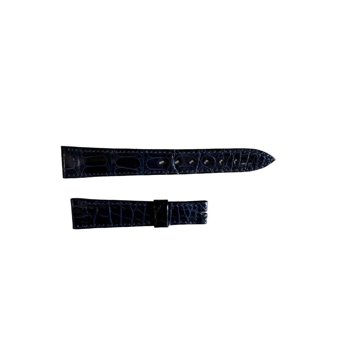Authentic Breguet Blue Crocodile Watch Strap Band 18mm Padded & Stitched