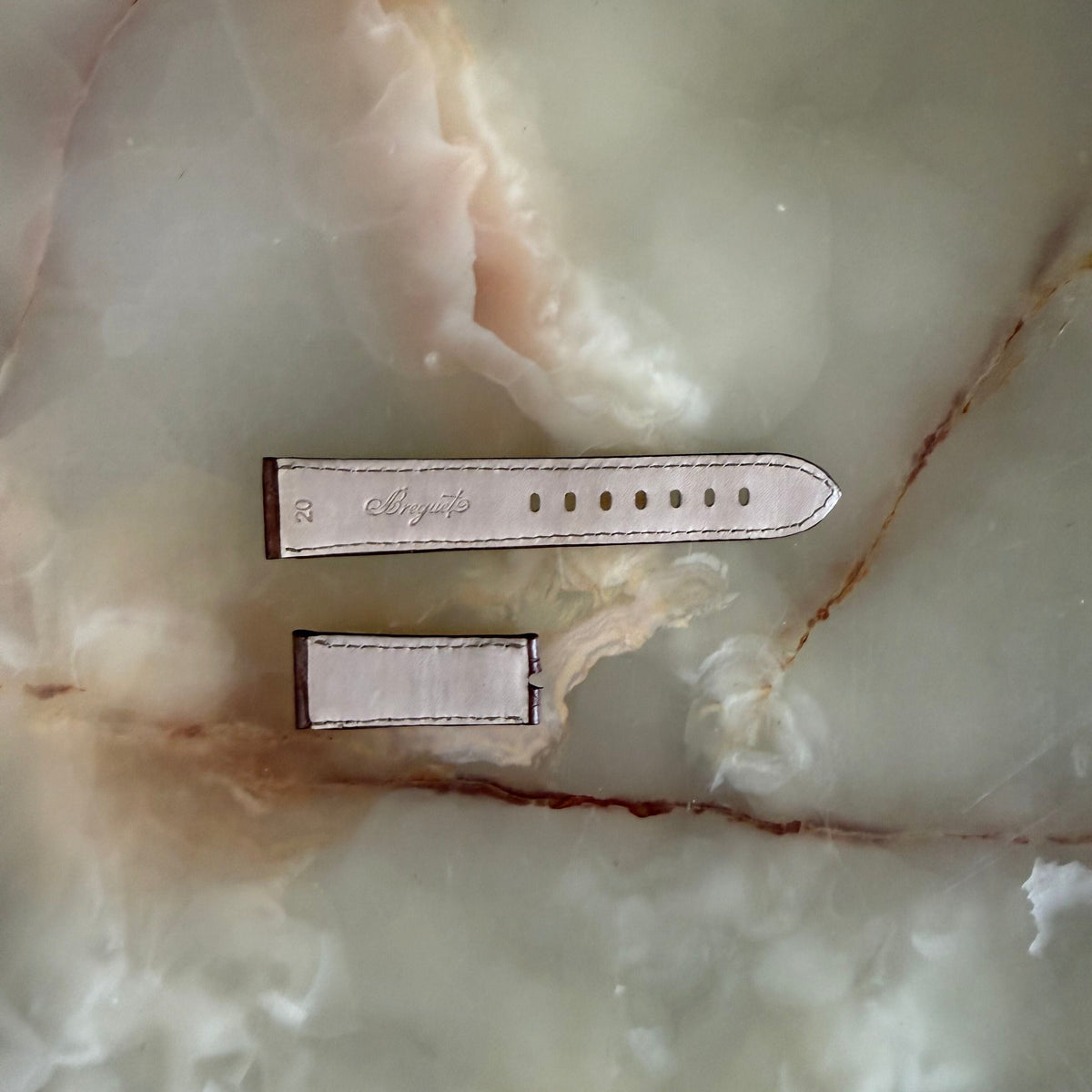 Authentic Breguet Brown Alligator Padded Watch Band Strap 20mm