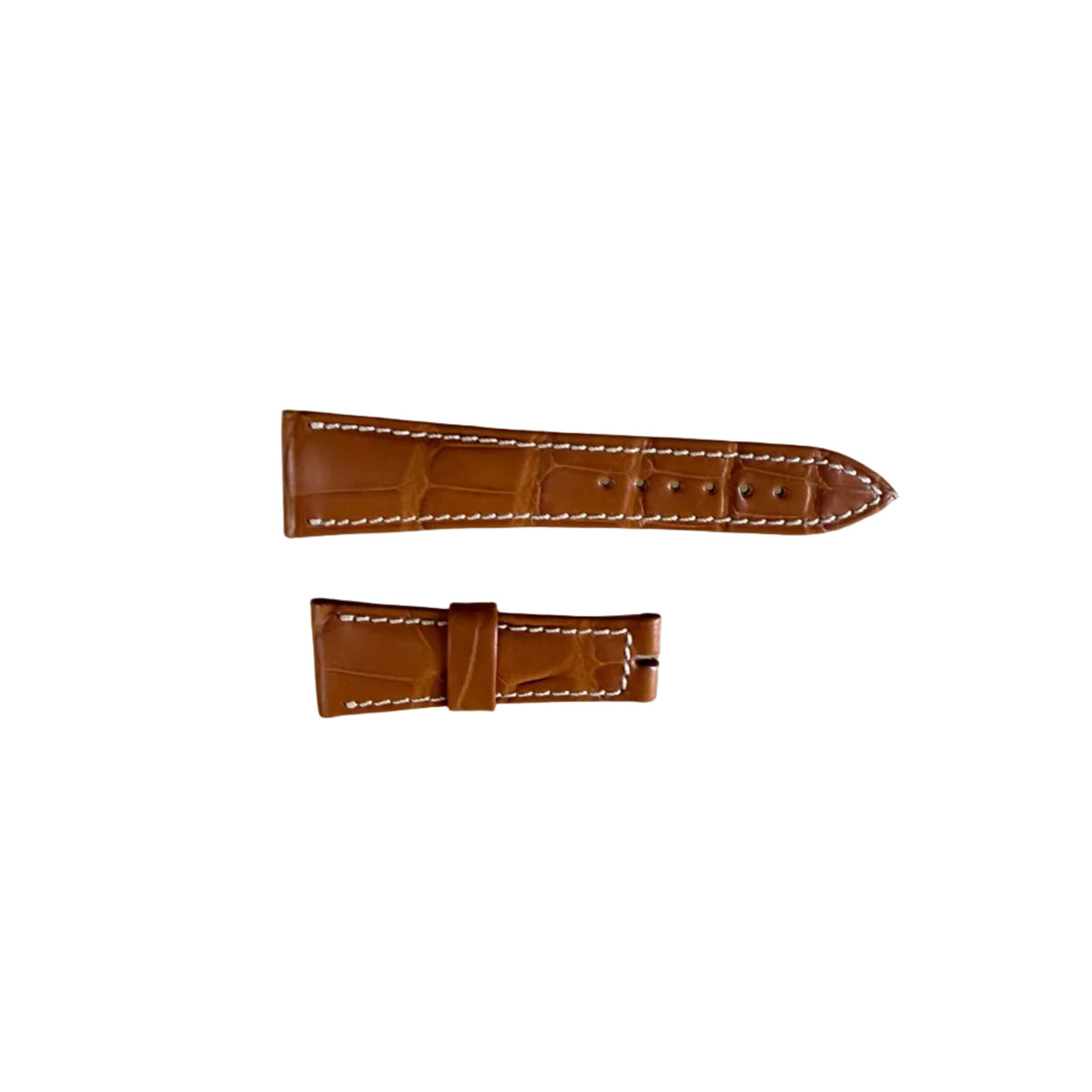 Authentic Breguet Brown Alligator Padded Watch Band Strap 21.5mm