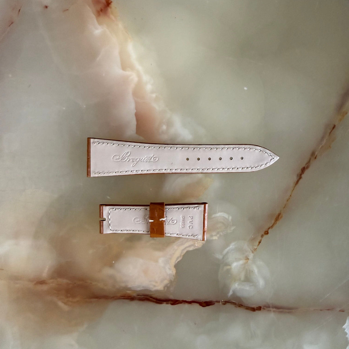 Authentic Breguet Brown Alligator Padded Watch Band Strap 21.5mm