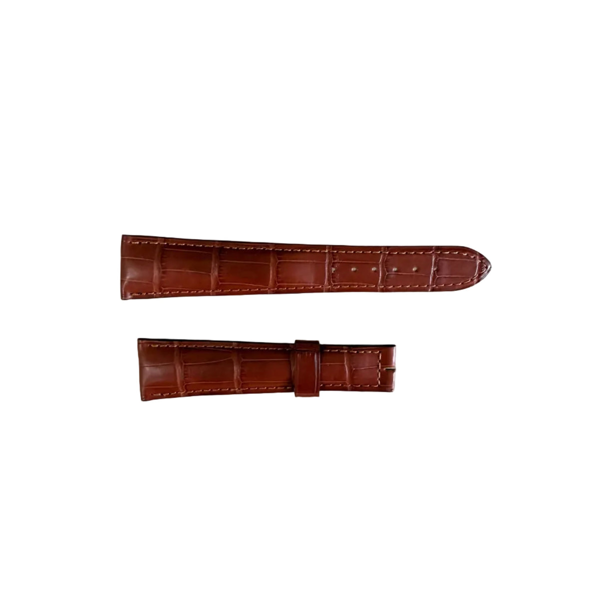 Authentic Breguet Brown Crocodile Padded Watch Band Strap 21mm