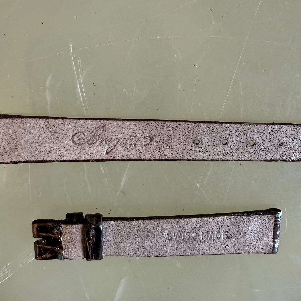 Authentic Breguet Brown Crocodile Watch Strap Band 12.5mm
