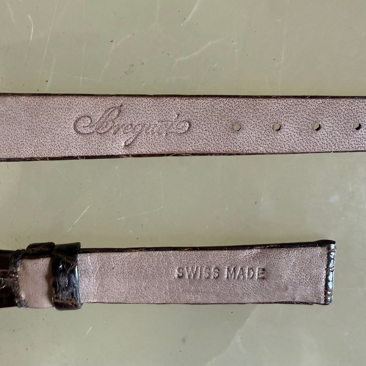 Authentic Breguet Brown Crocodile Watch Strap Band 13mm