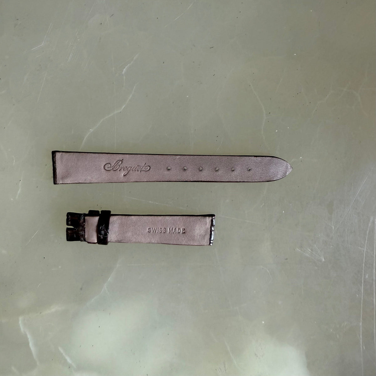 Authentic Breguet Dark Brown Crocodile Watch Strap Band 15mm