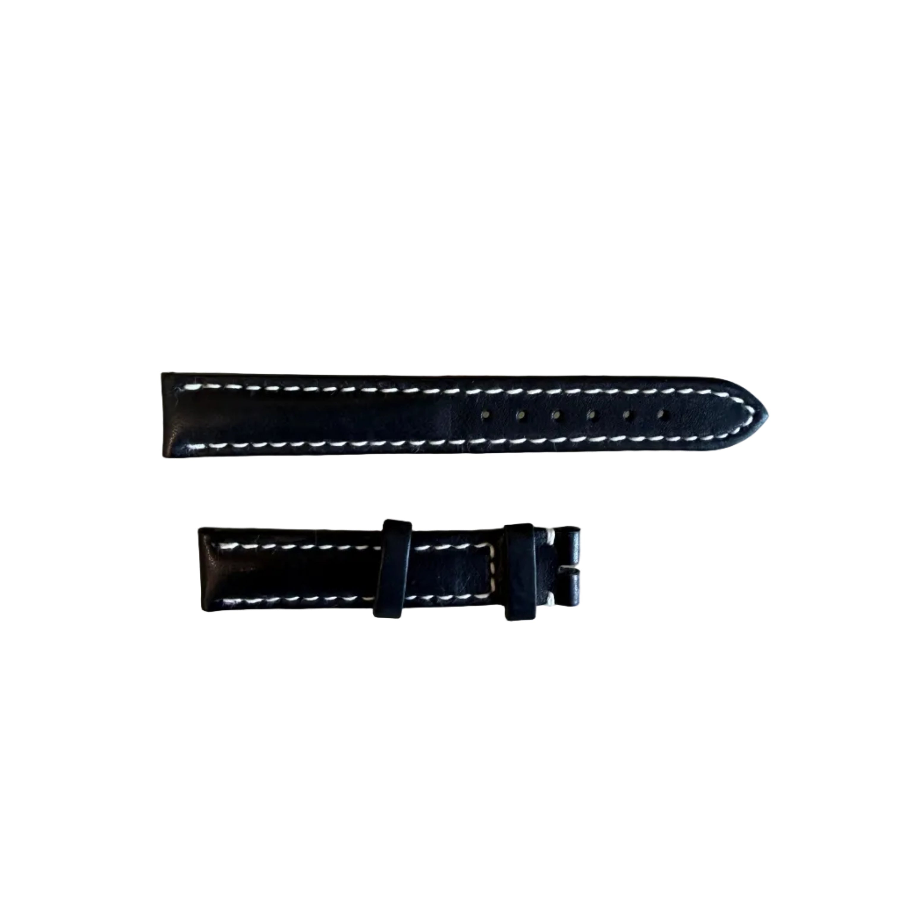 Authentic Breitling Black Leather Watch Strap Band 15mm 402X