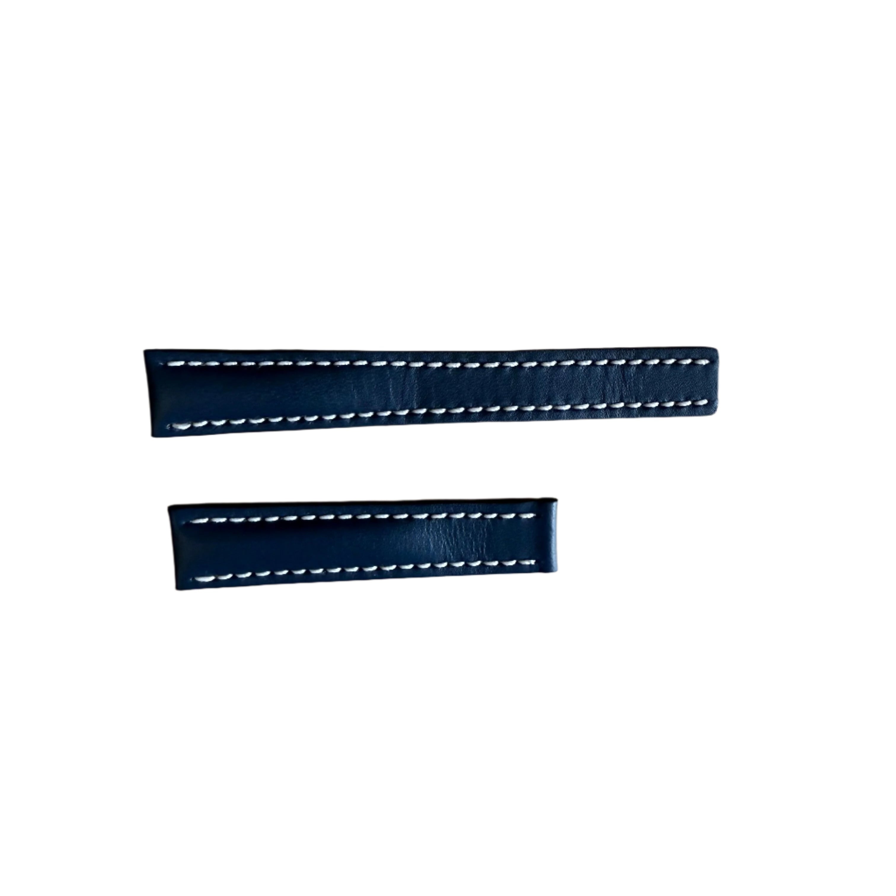 Authentic Breitling Blue Calfskin Watch Strap Band 199X 18mm