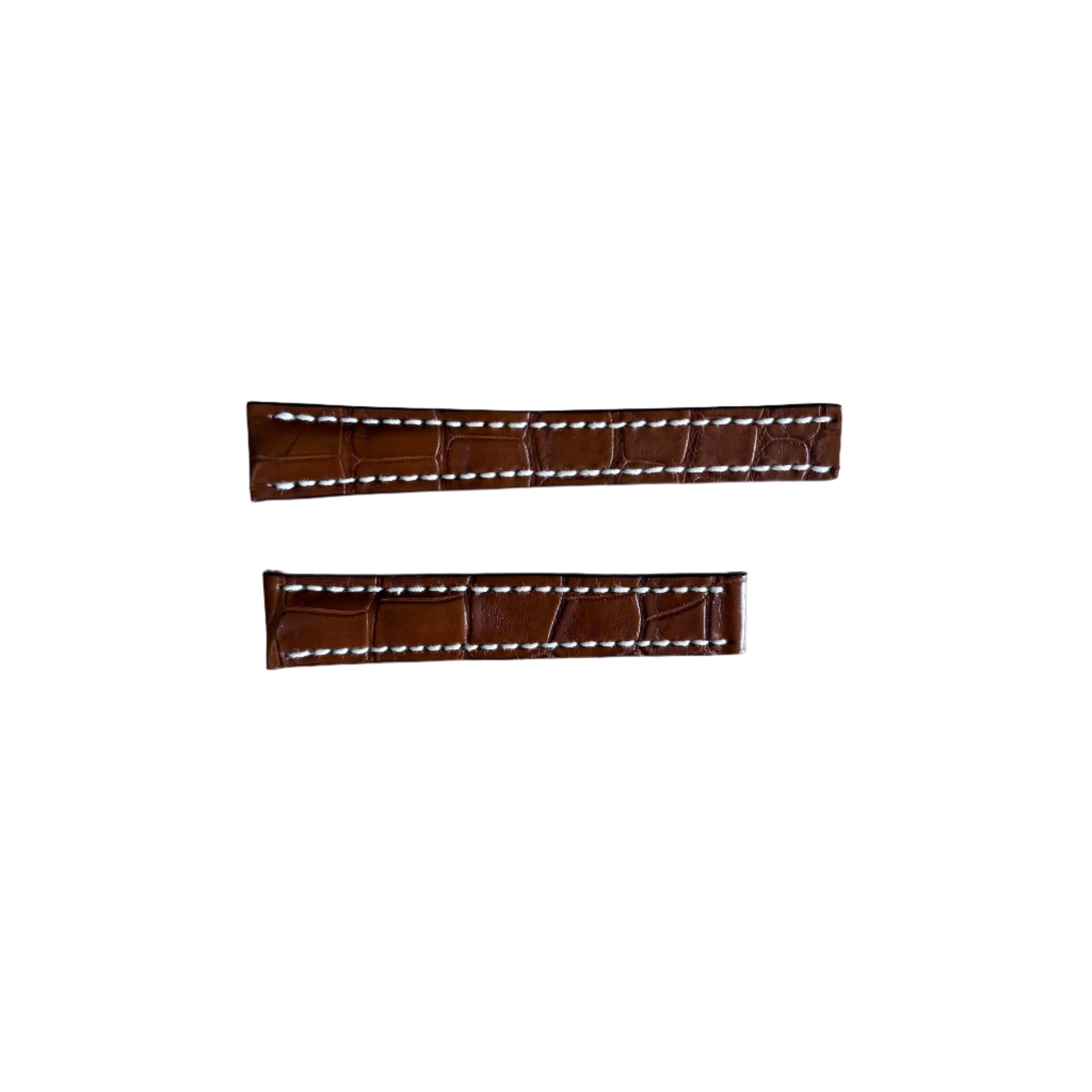 Authentic Breitling Brown Crocodile Watch Strap Band 779P 16mm