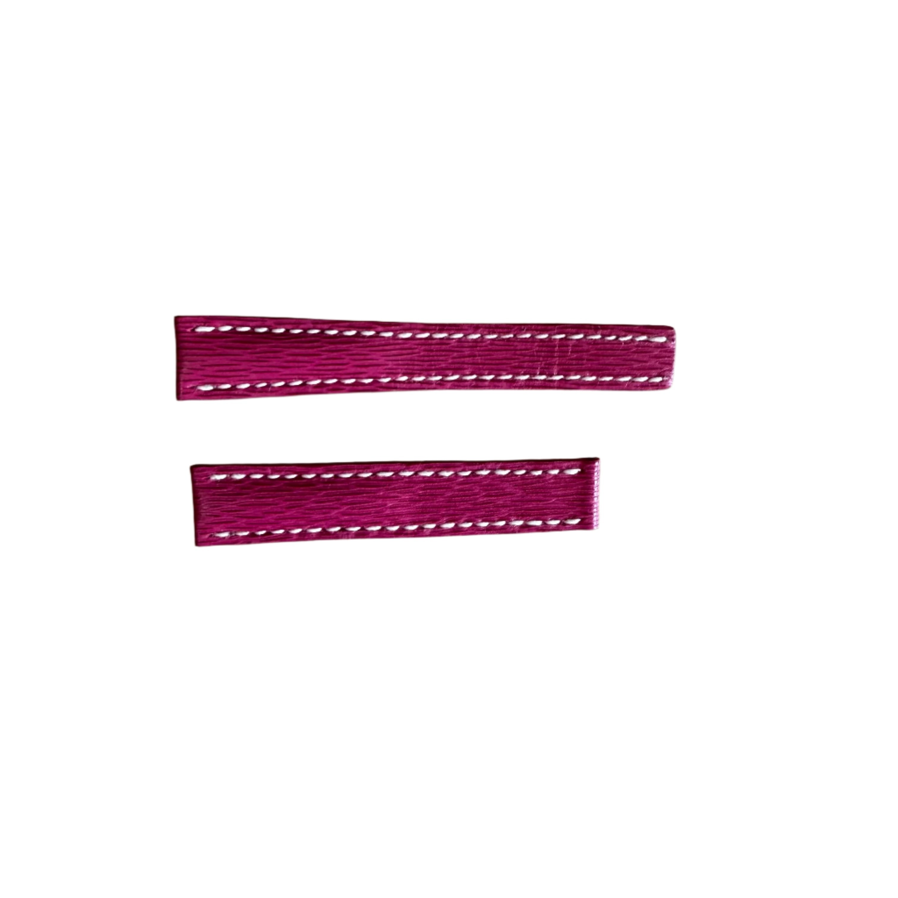 Authentic Breitling Pink Leather Watch Strap Band 267X 16mm